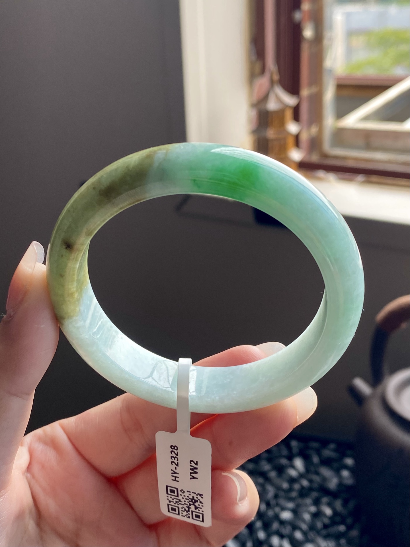 阳绿半山水正圈成品 HY-2328 ⭕️57.5-12.5-9