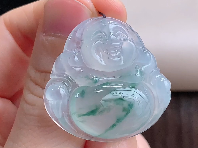 ️ 笑佛，无裂，尺寸33.8-32.0–6.0mm，包A附证书