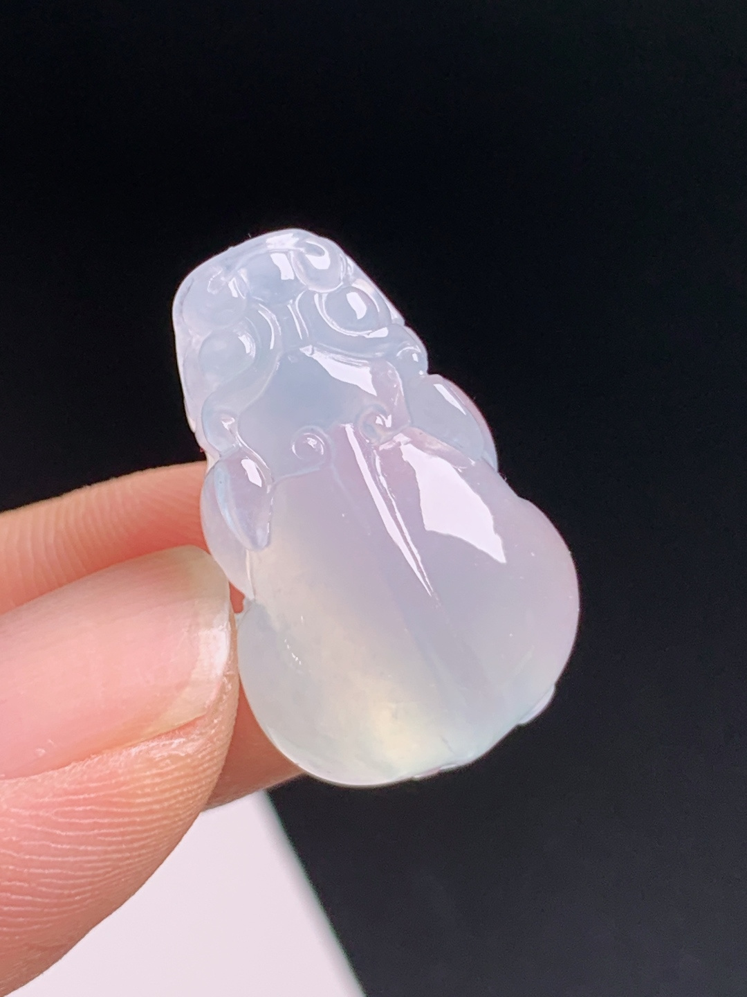 ️ 冰种貔貅，冰透起光身形敦实，招财守福肌理细腻，裸石24.2-15.7-9.5，080729