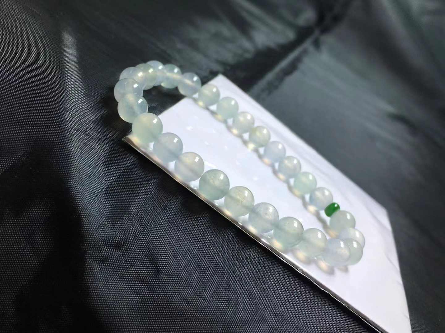️ 种手链，卡6.8mm，27颗，种好，玉质细腻，透水润，均匀，度极高，颗颗精选
