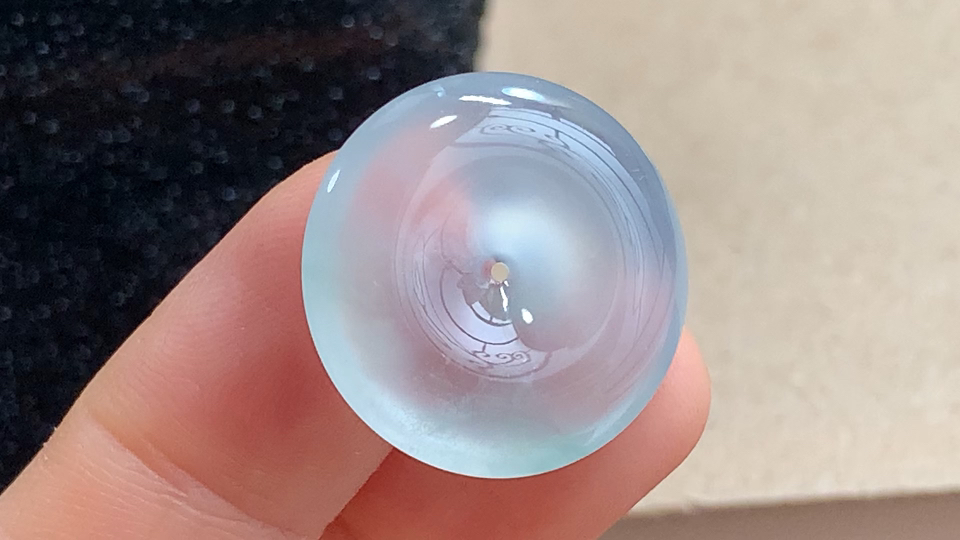 ️ 平安扣，尺寸20.8-4.6mm，包A附证书