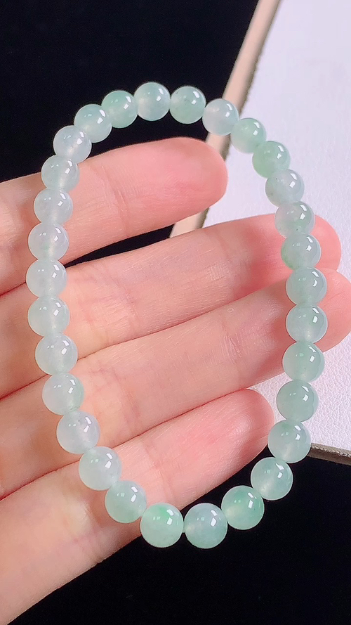 ️冰飘花手链，尺寸:6.0-6.0mm 30
