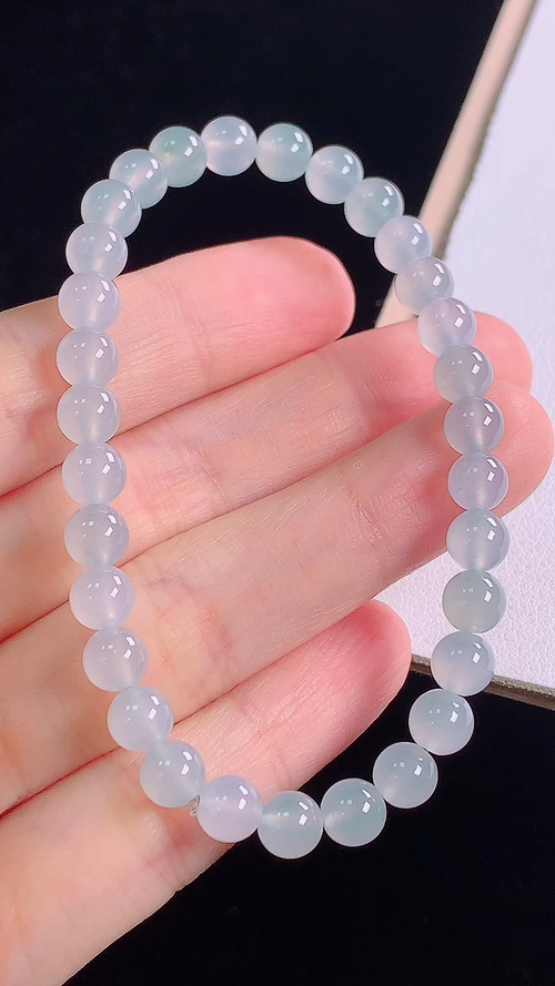 ️冰种手链，尺寸:5.7-5.7mm 30