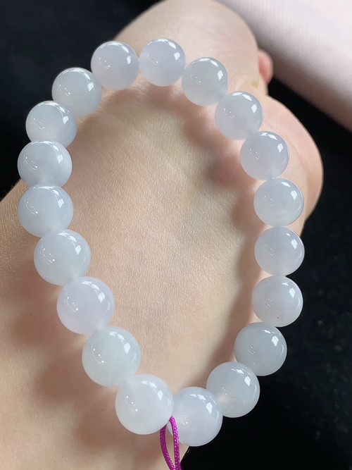冰紫玉珠手链，尺寸10mm，d02zg9