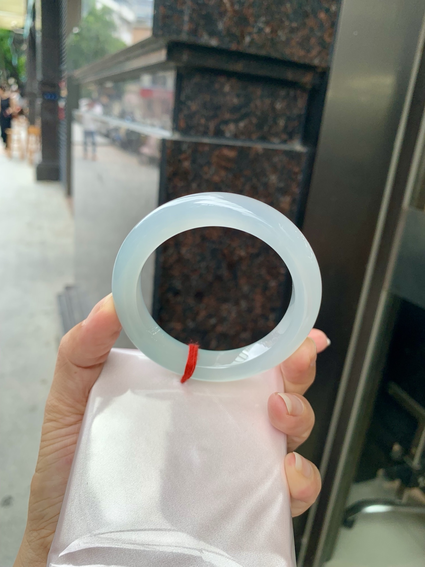 半山水正圈, 56.1-9.6-11.4, 0802-N1289-1, 打灯棉线，底妆冰润细腻，半山半水天然意境，上手不挑皮，自带清冷感，低调不张扬，越看越有味道