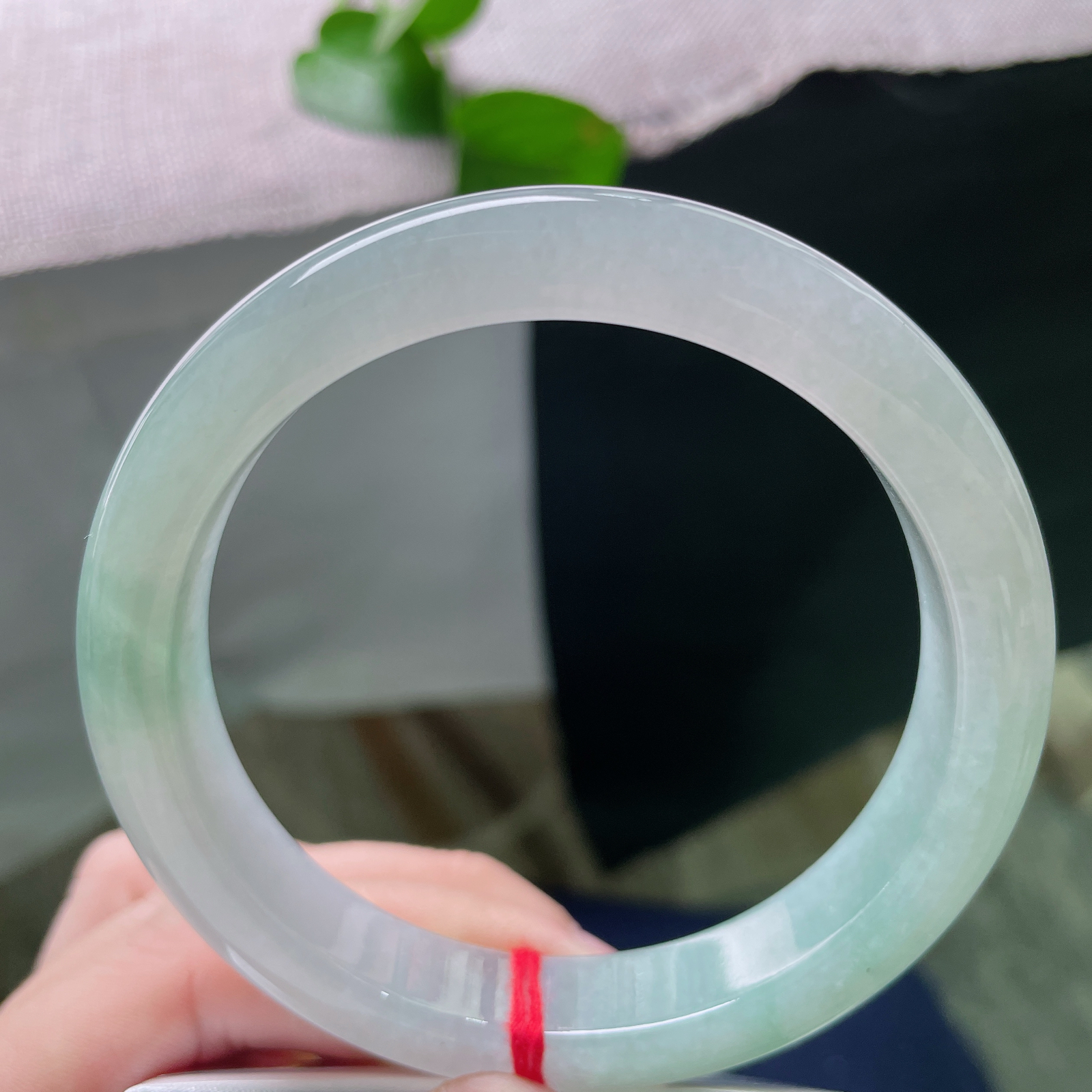61.3/11.9/8.7，绿底正圈，双色交织在一起，别有韵味，大圈口，种老ss54171a