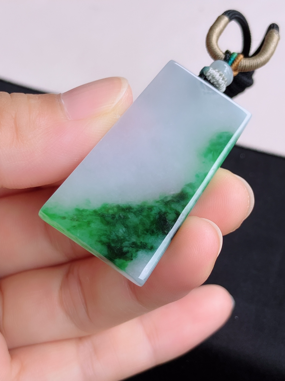 冰飘花平安牌，意境美，尺寸43.6/23/4/自然光实拍