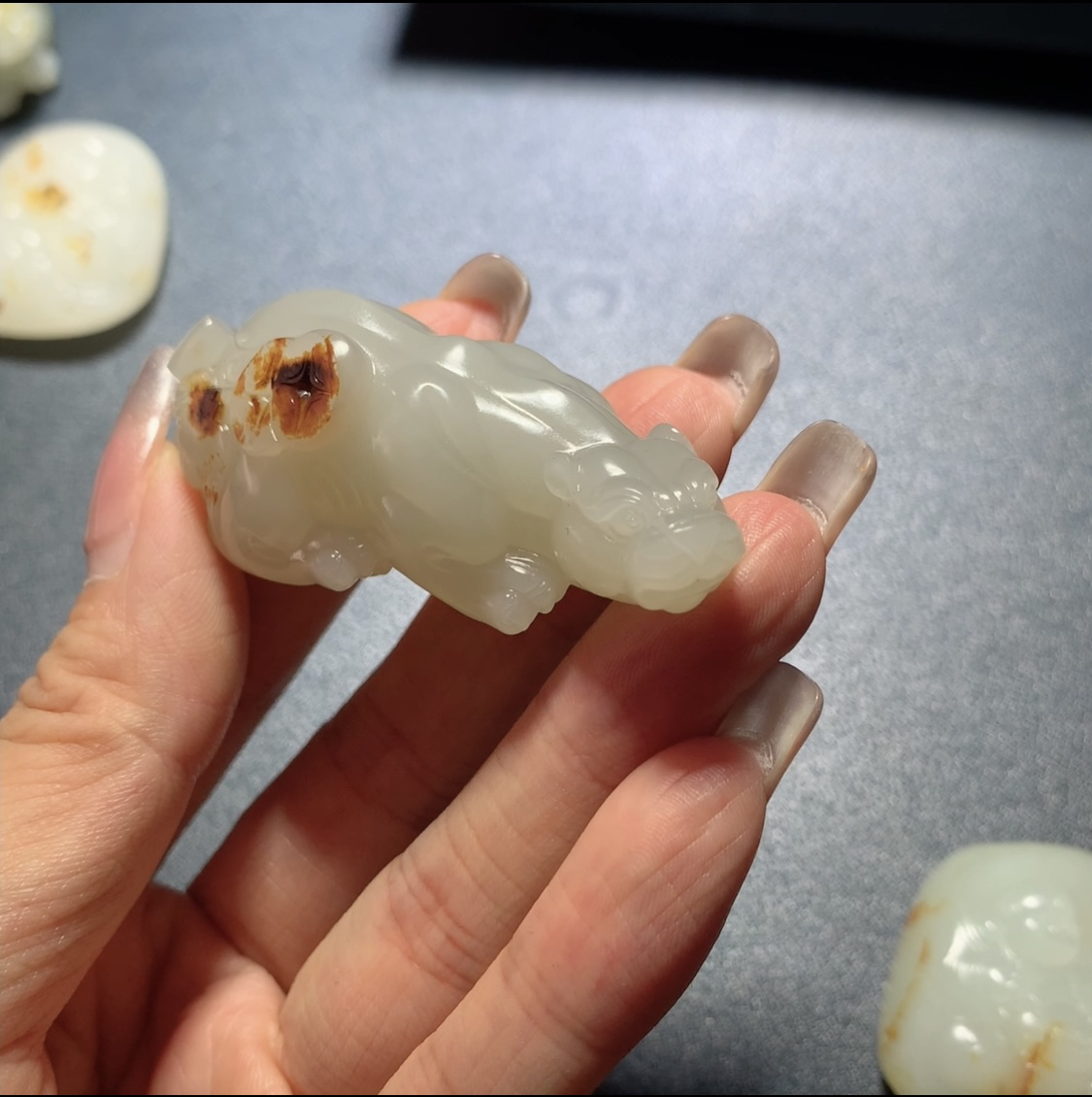 和田玉籽料貔貅挂件，品质好