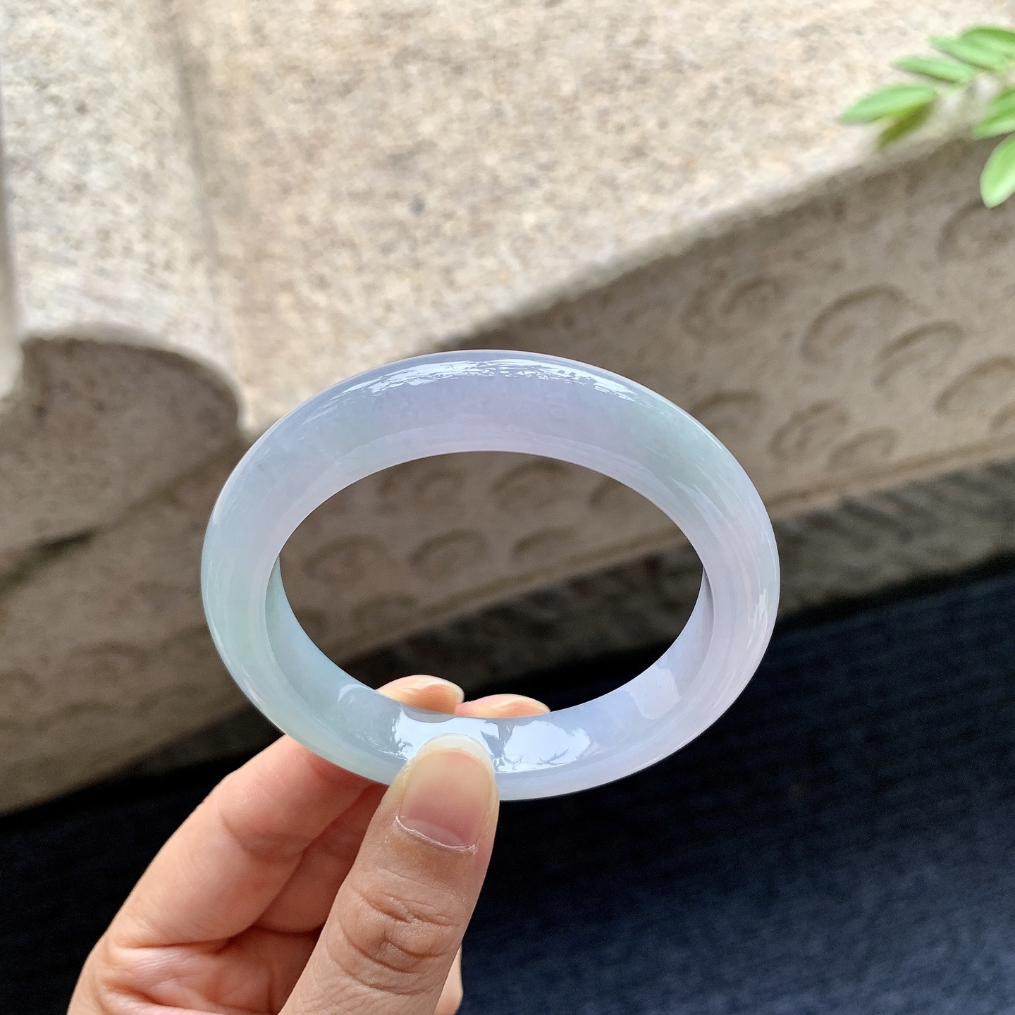 正圈53 54，圈口54/11/8.8，编码AD080414，糯冰春彩，水润，种老，细腻，无裂。