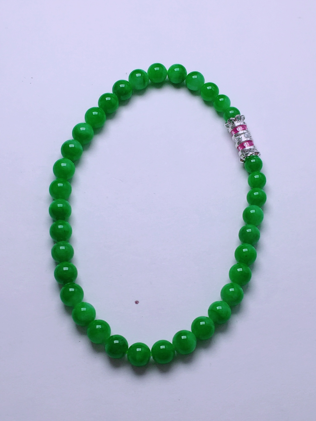 ️高冰绿珠子手串，晶莹剔透，新颖时尚，4.4-5