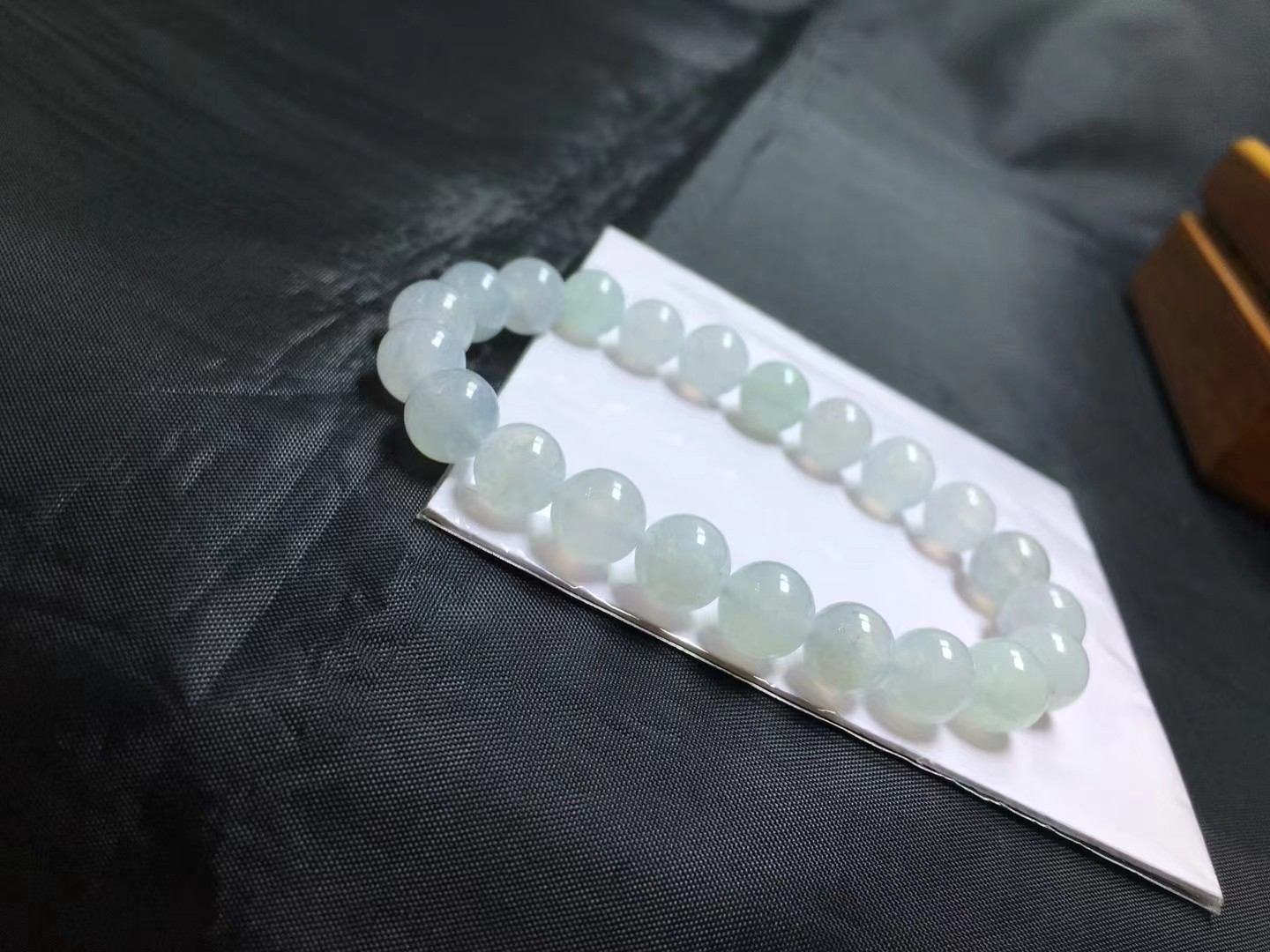 ️ 冰种手链，卡8.7～8mm，22颗，种好，玉质细腻，均匀，颗颗精选，实物更美