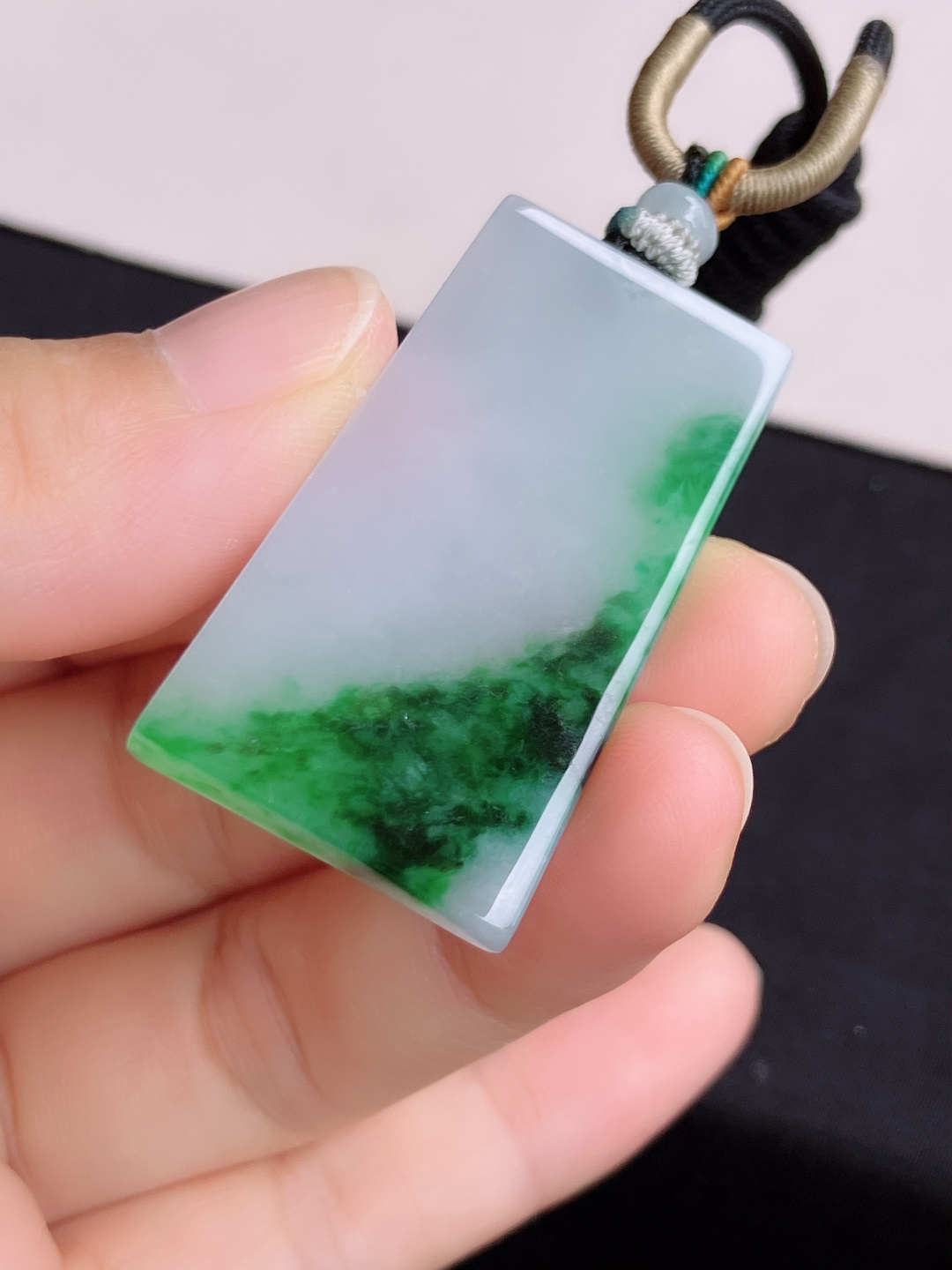 冰飘花平安牌，意境美，尺寸43.6/23/4/自然光实拍