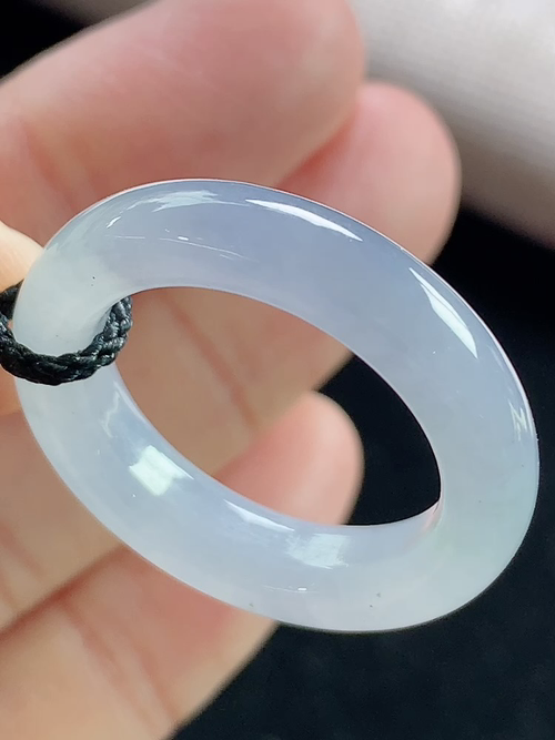 冰紫戒指，无裂，内径尺寸18.6-5.4-4.1mm，19号手寸，d03ytf