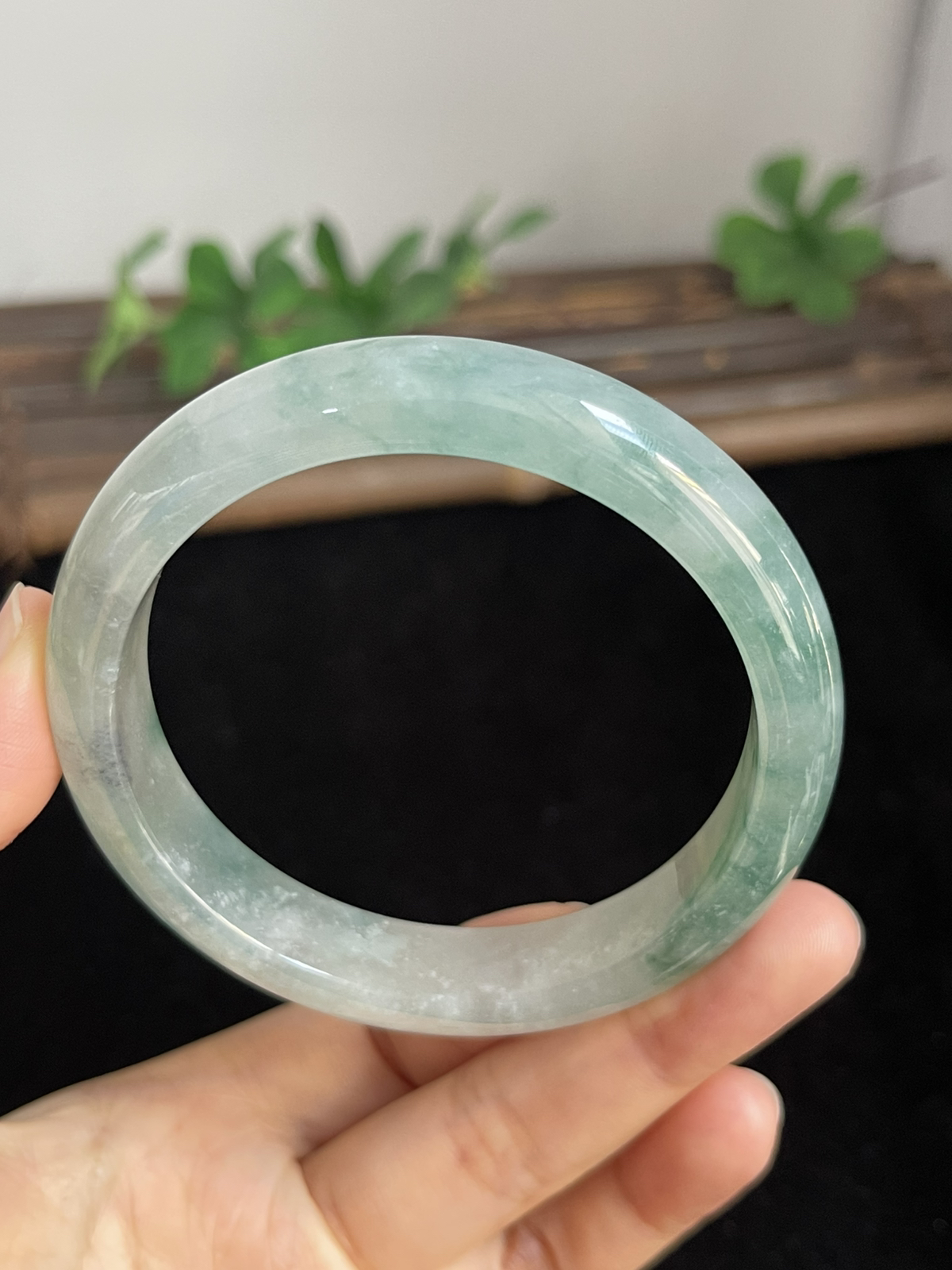 正圈58.5圈口，翡翠手镯