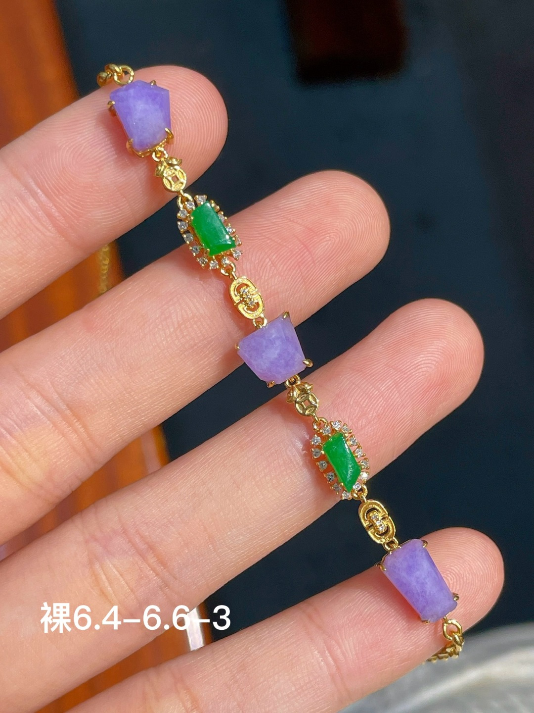 手链  18k金镶嵌