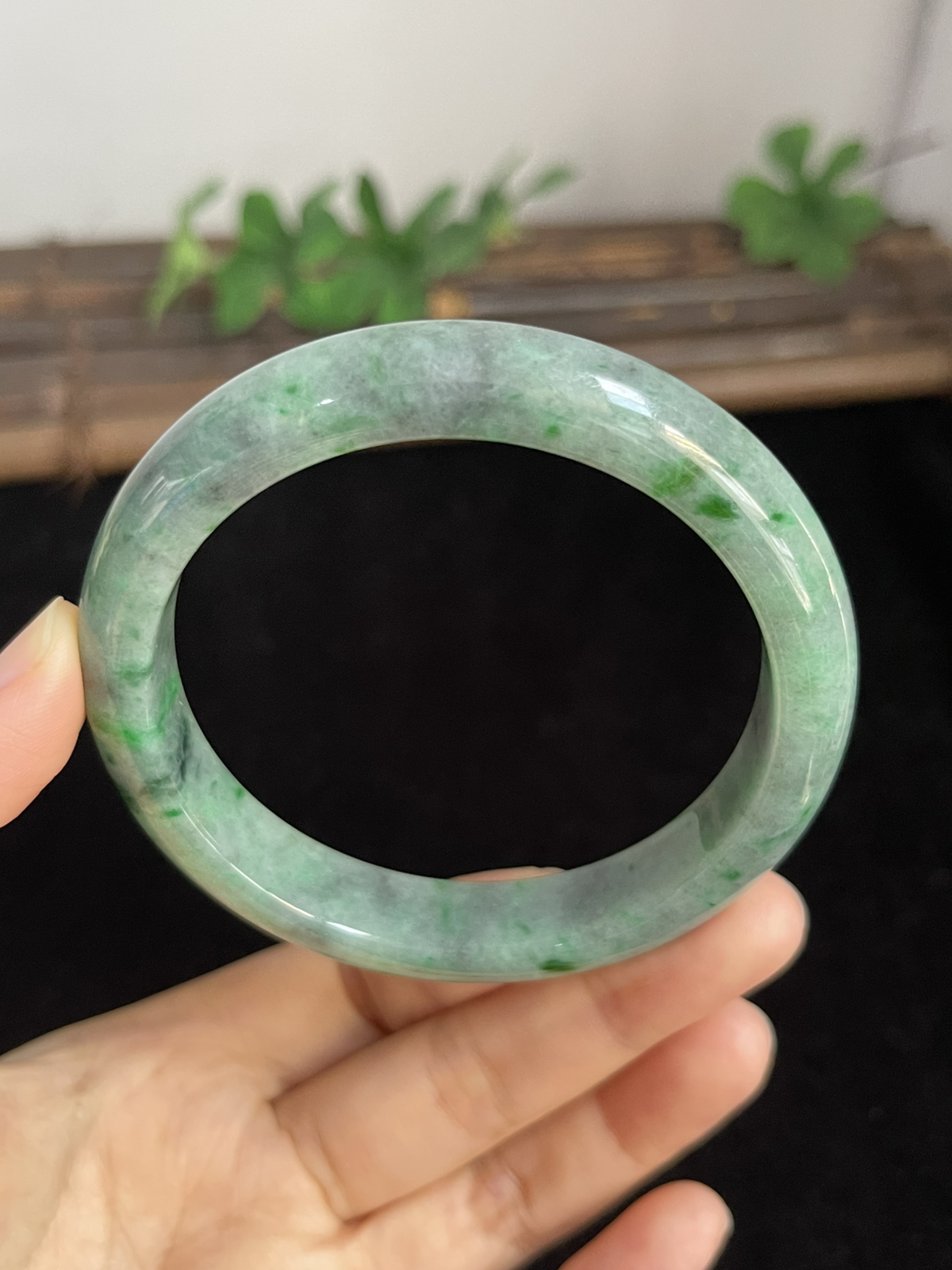 正圈58.4圈口，翡翠手镯