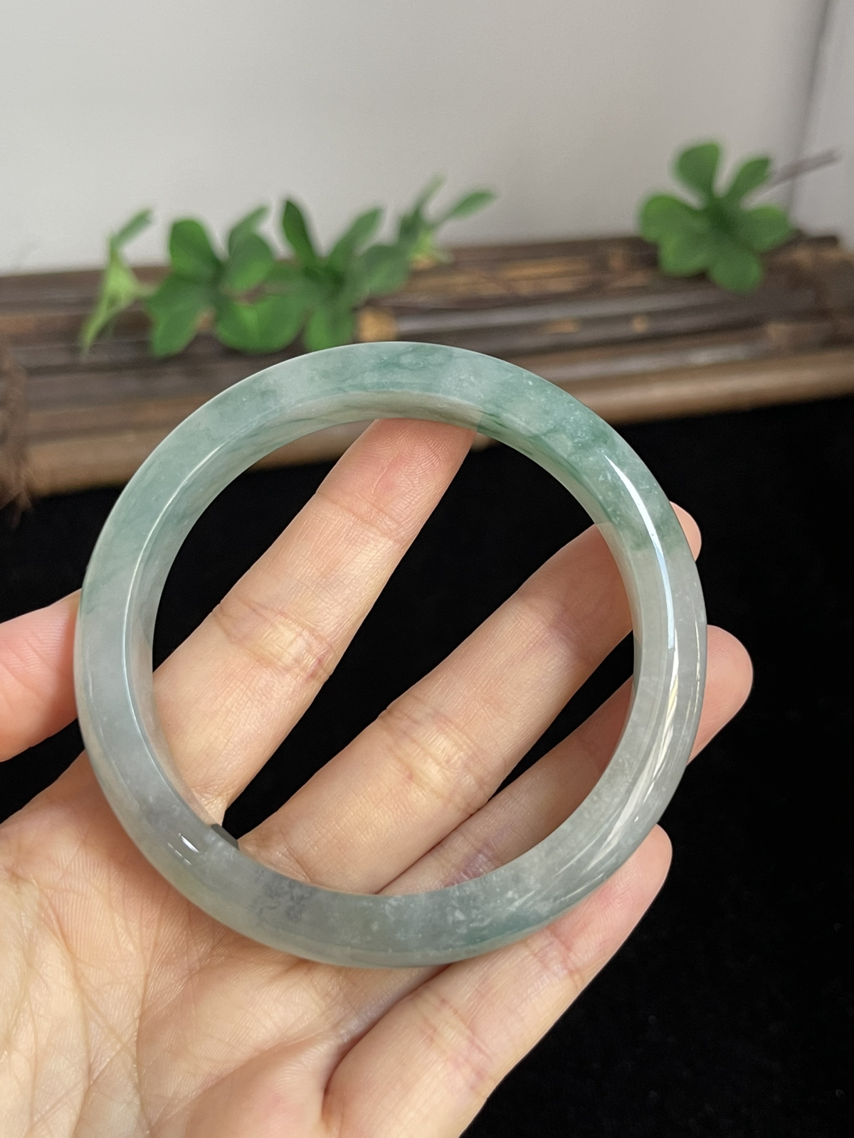 正圈58.5圈口，翡翠手镯