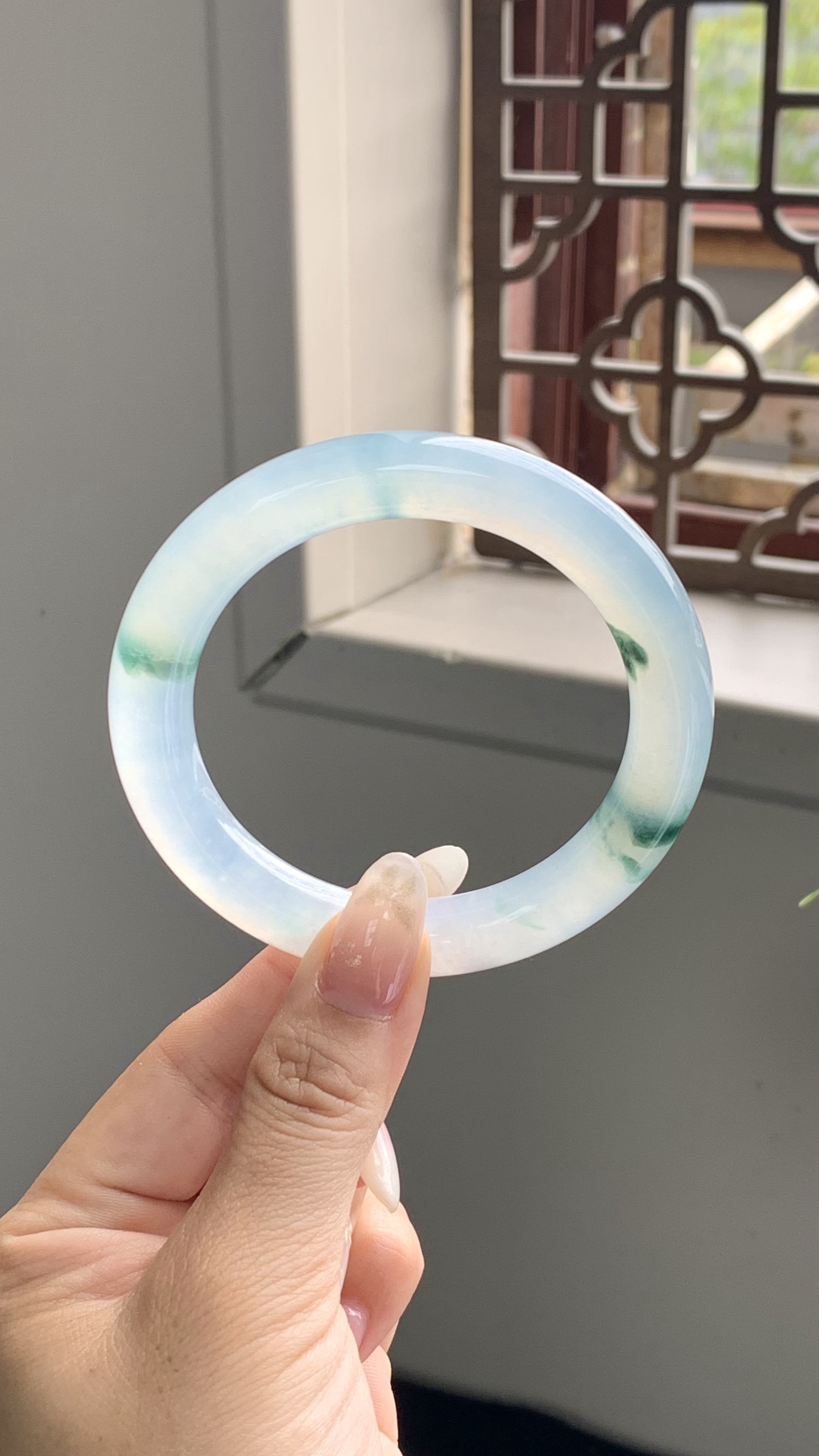 冰种飘花圆条成品 QPA32-4 ⭕️56-10-10