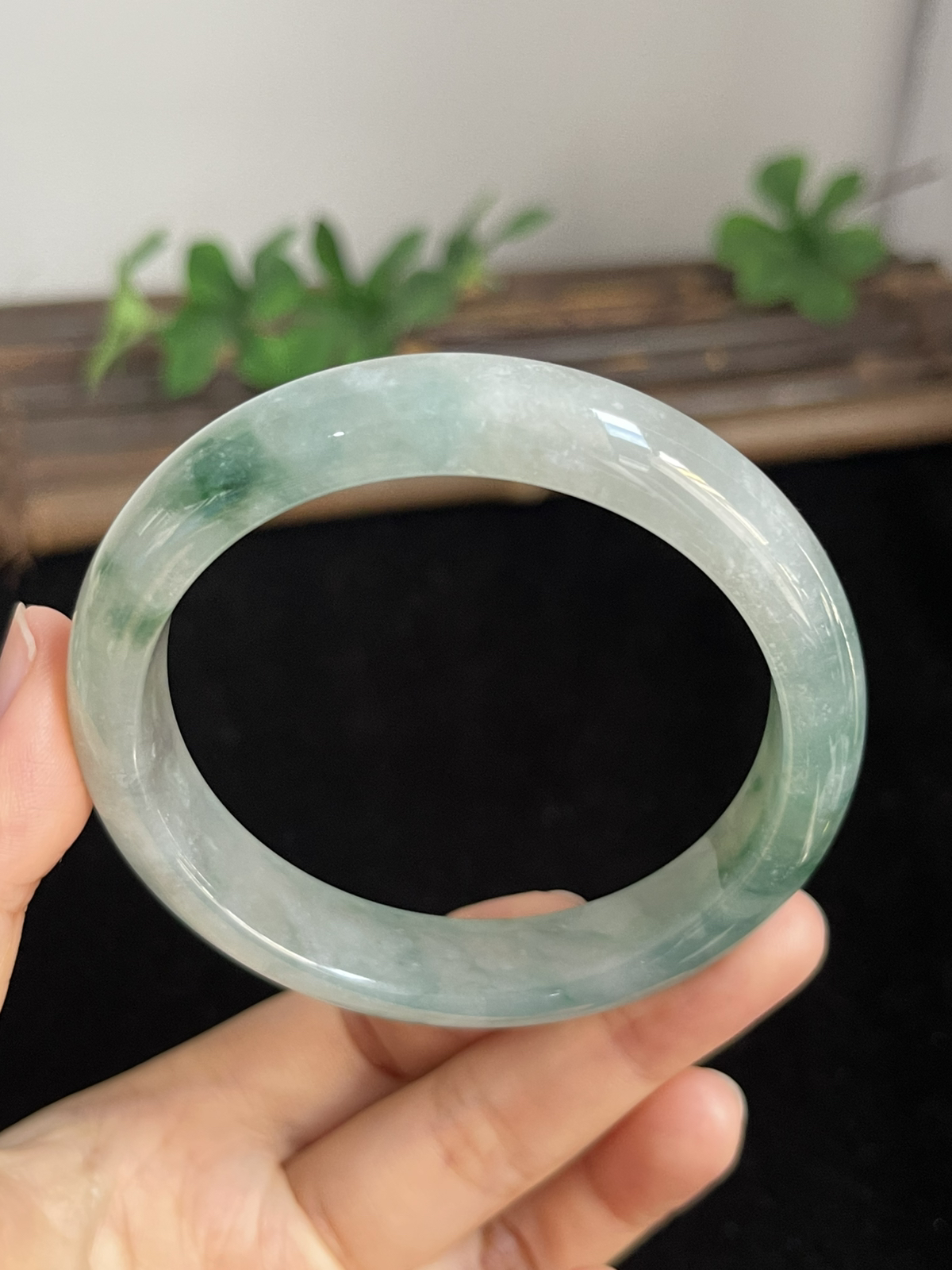 正圈58.5圈口，翡翠手镯