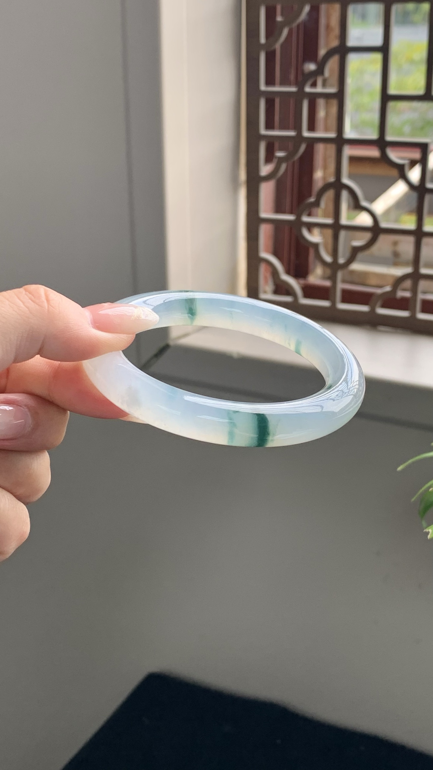 冰种飘花圆条成品 QPA32-4 ⭕️56-10-10