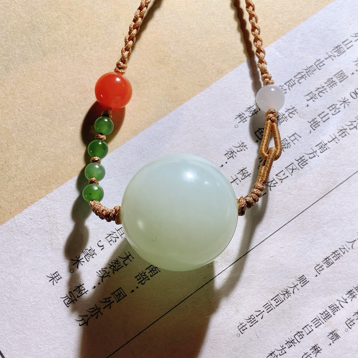 和田玉白玉转运珠单珠挂件！尺寸21！玉质细腻油润 底色纯净 脂粉好，品质好！lt260804