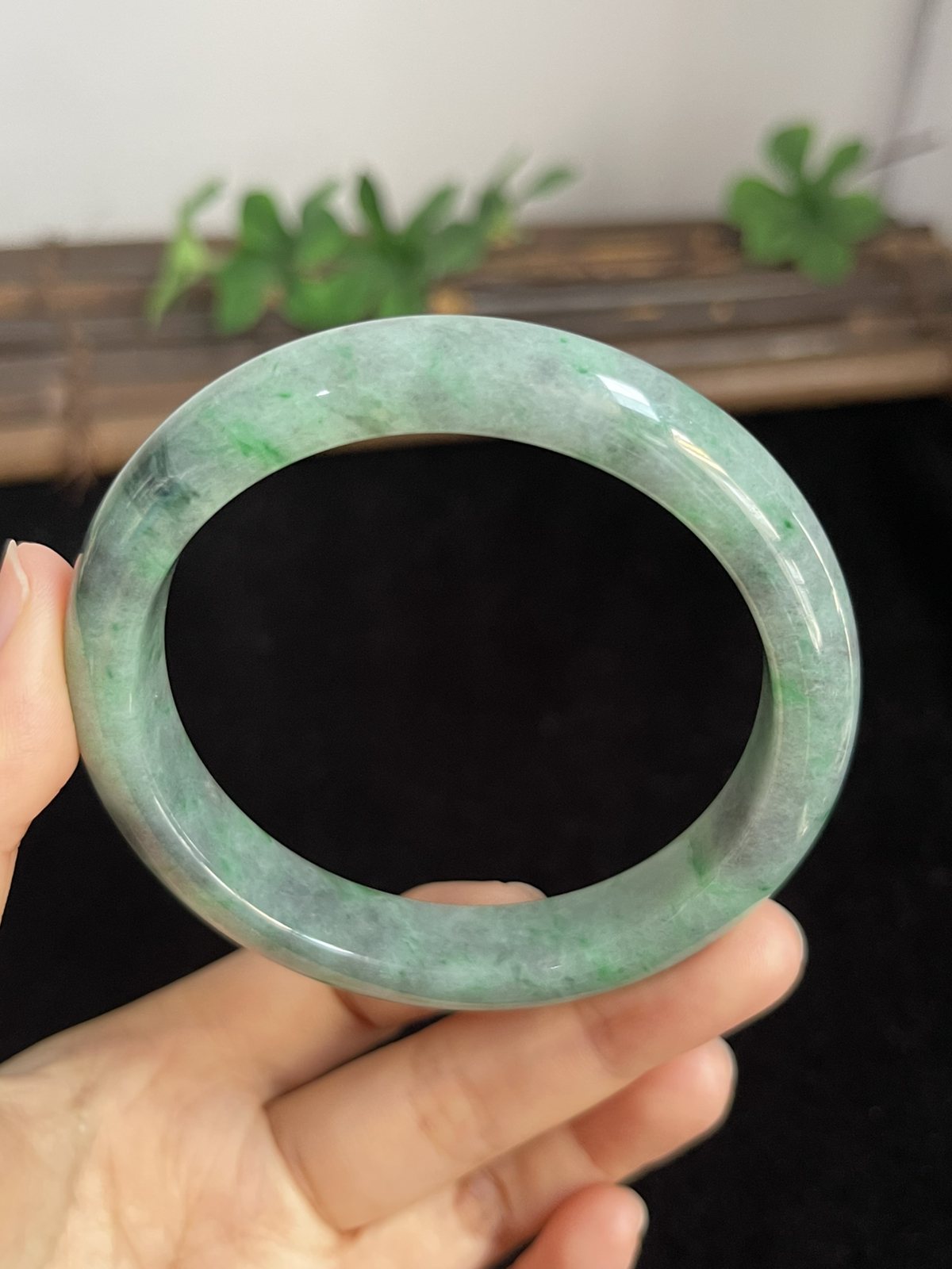 正圈58.4圈口，翡翠手镯