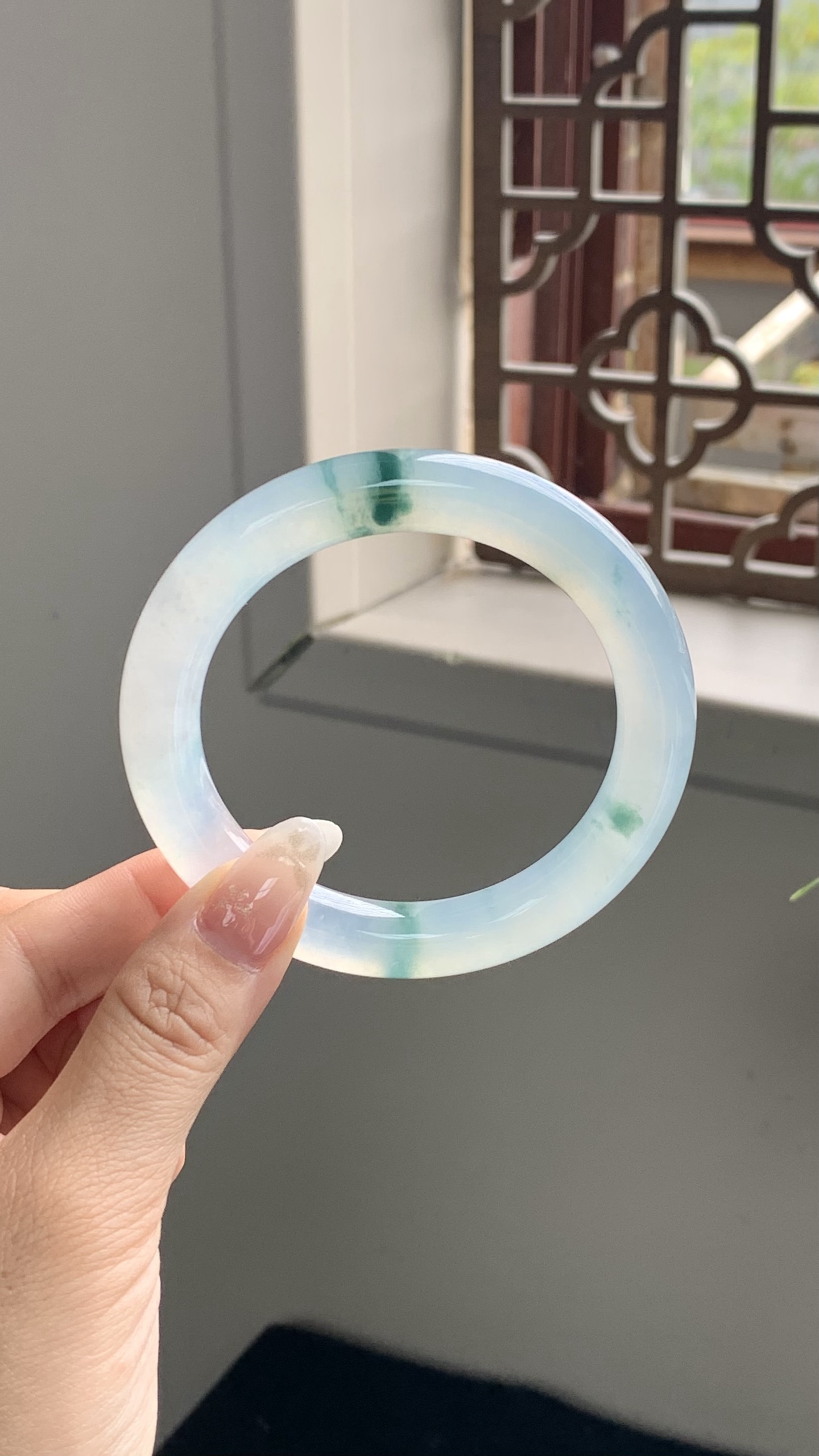 冰种飘花圆条成品 QPA32-4 ⭕️56-10-10