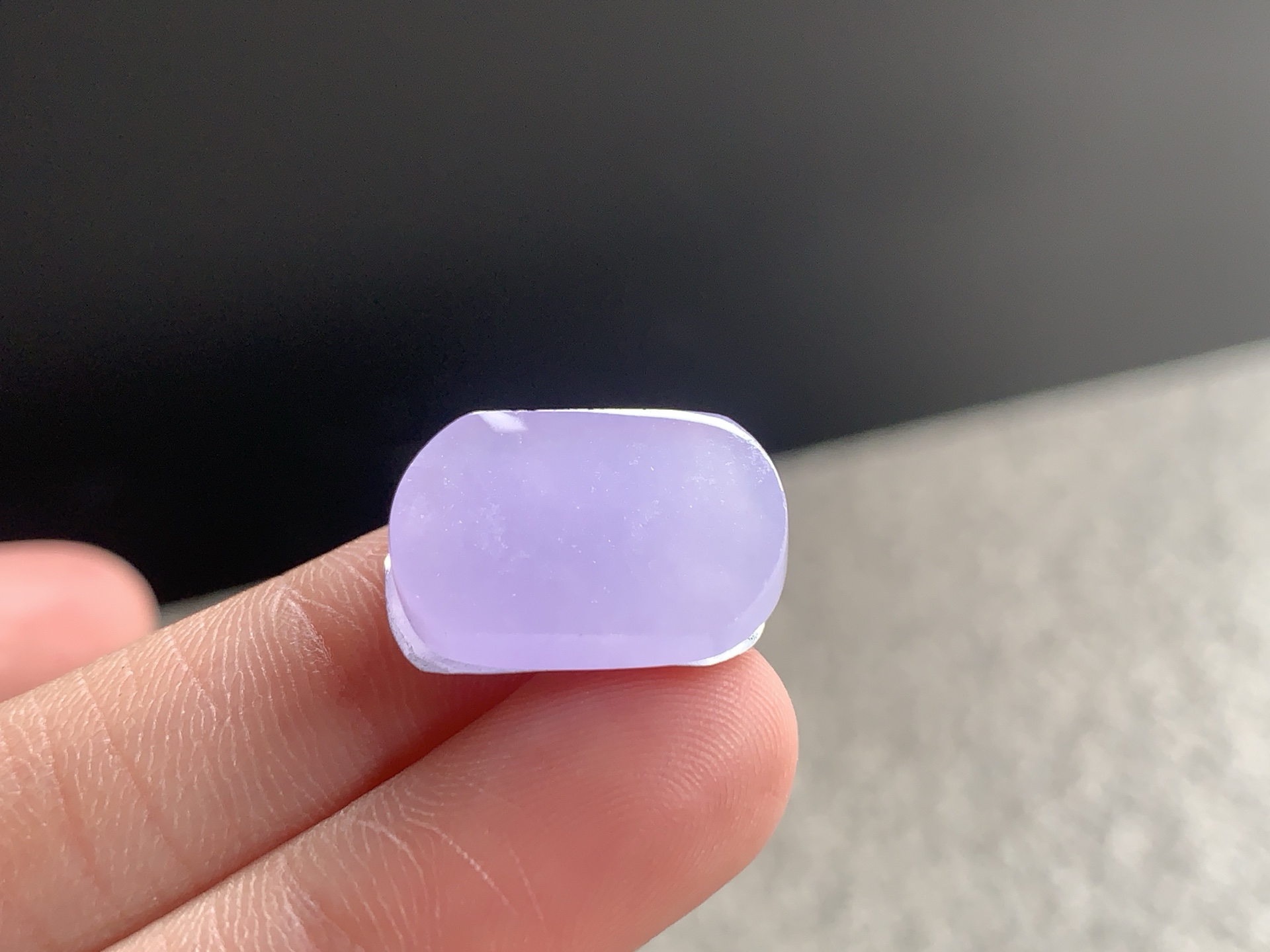 冰紫马鞍，尺寸：18×13.7×5.2