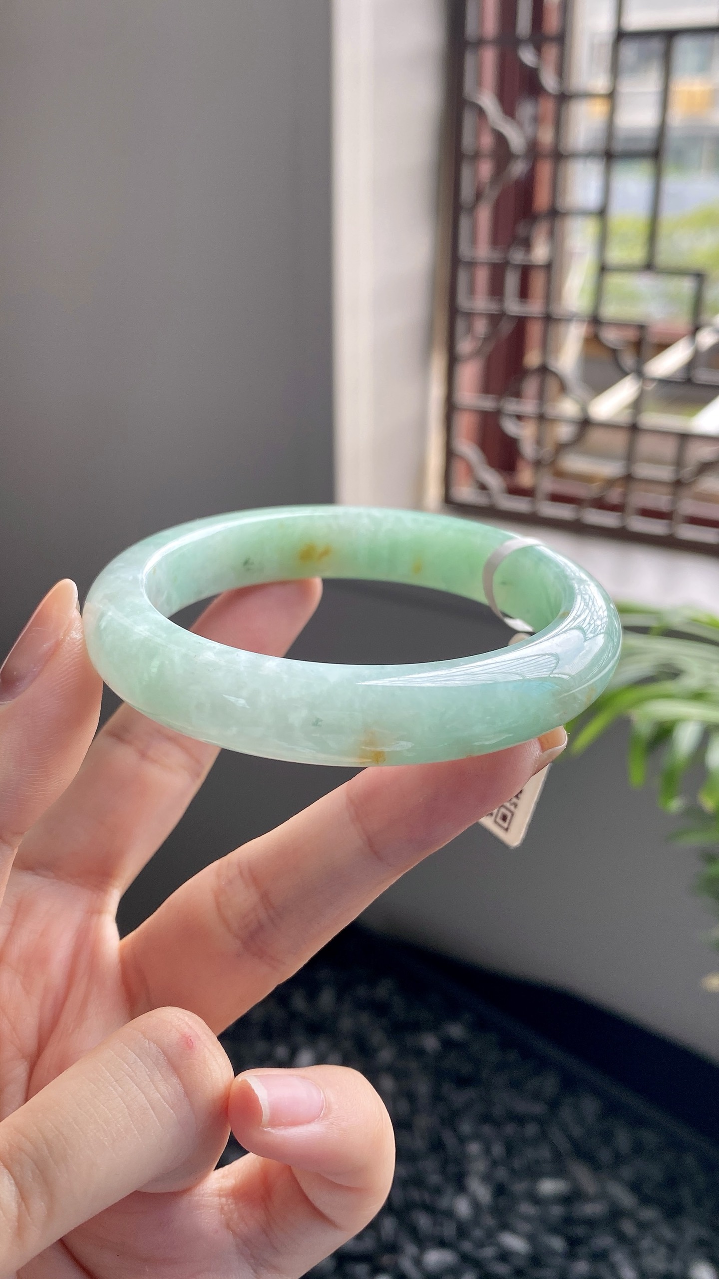 飘绿洒金正圈成品 HYY-8364 ⭕️53.9*11*8.2