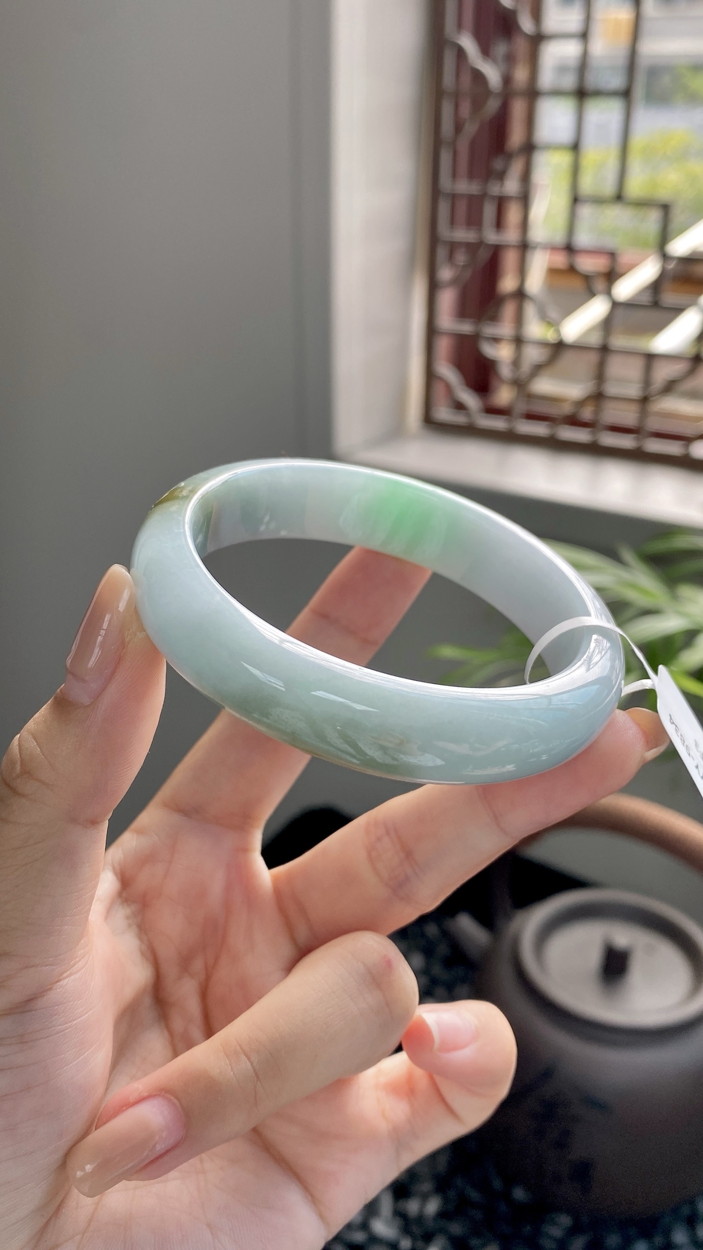 飘绿黄翡正圈成品 HYY-9834 ⭕️55*13*7.6
