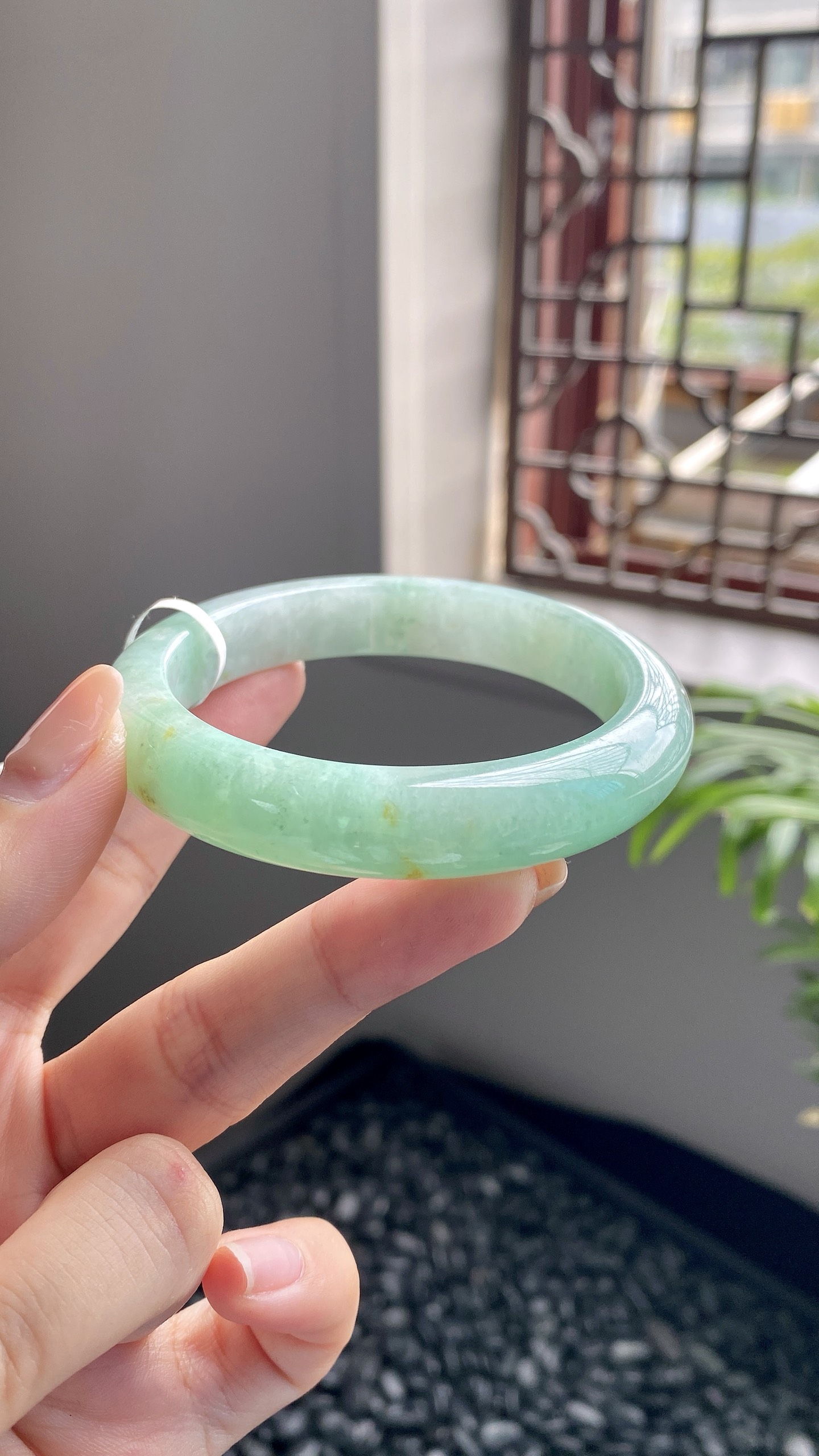 飘绿洒金正圈成品 HYY-8364 ⭕️53.9*11*8.2