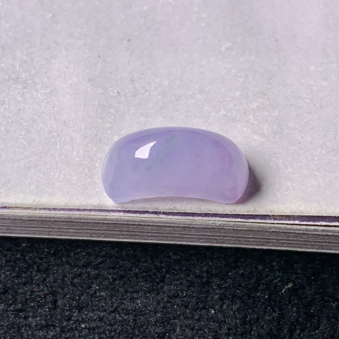 冰紫飘花马鞍，色泽浓艳 0805尺寸14*6*5.4