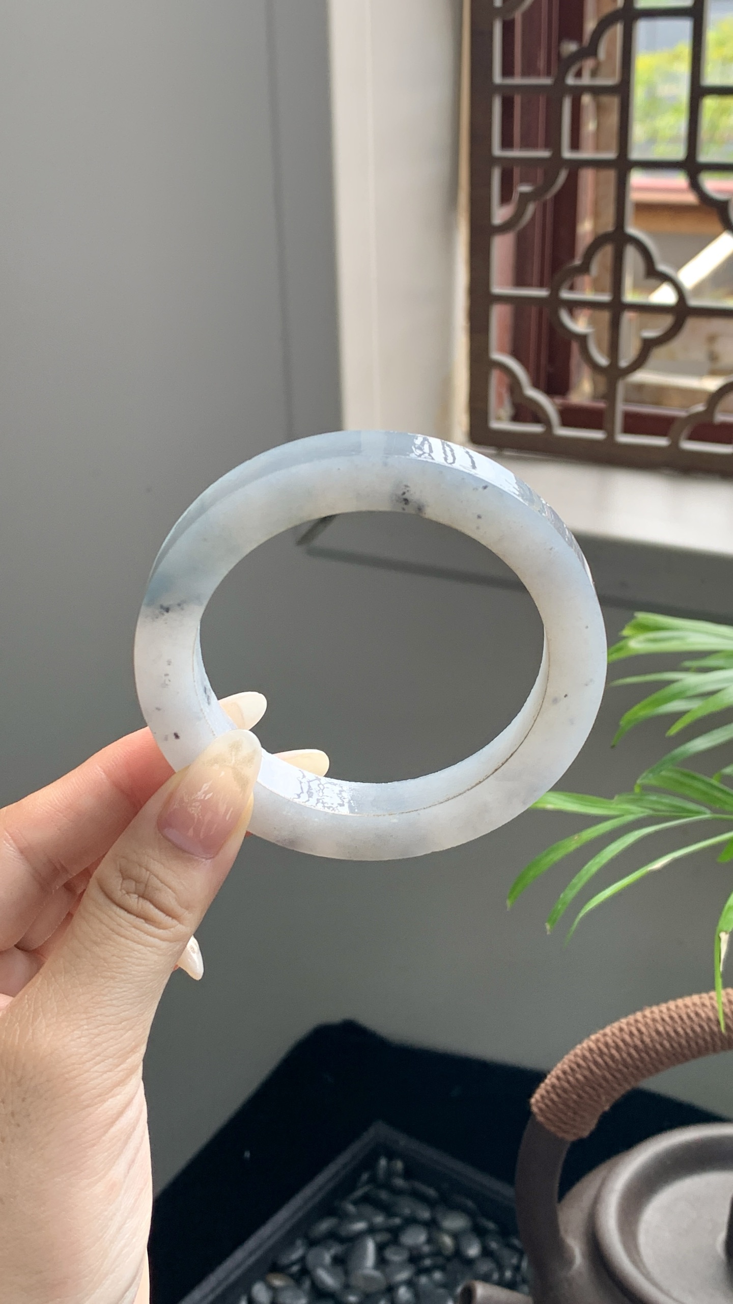 冰乌鸡美人条手镯毛胚 A0301-24 ⭕️57-9-9-75.5
