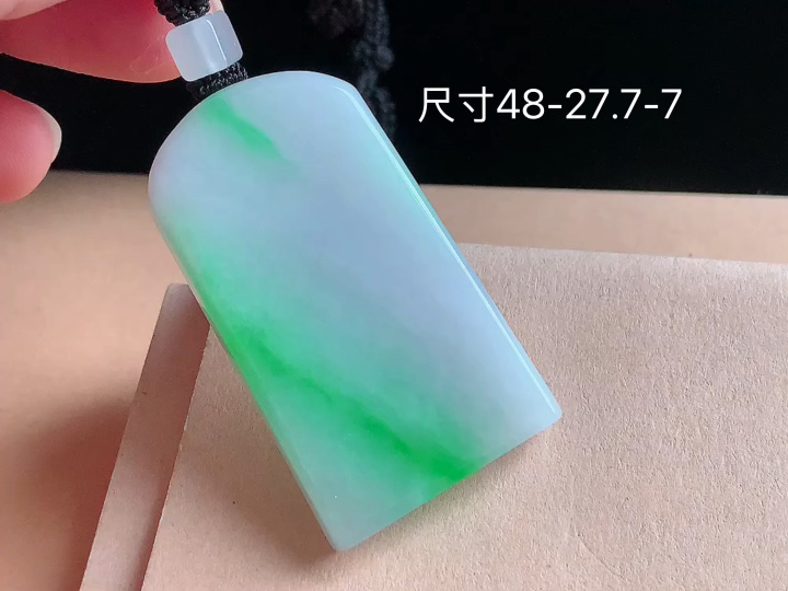 ️ 春彩无事牌，老坑冰透 种老水足 水润光泽，性比高，无裂，尺寸看图