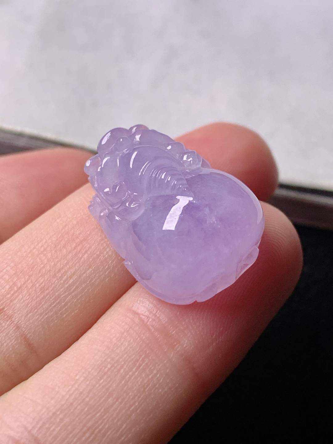 ️冰紫貔貅，色泽浓艳 0805尺寸19.5*14.4*10.1