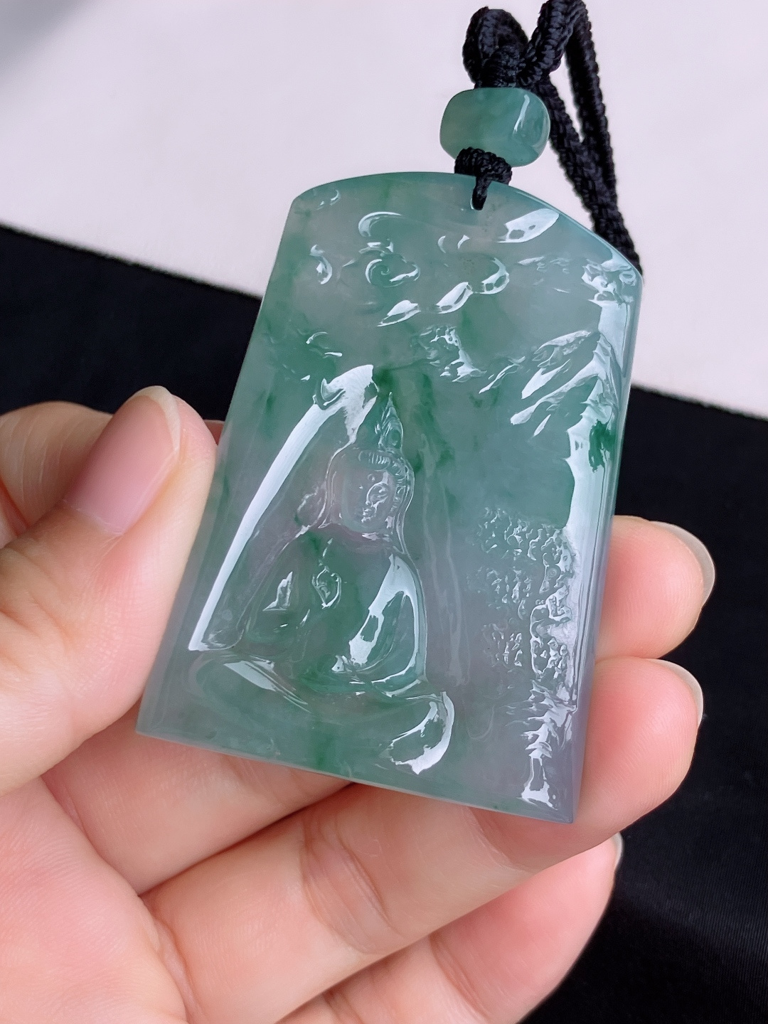 冰飘花观音，晶莹剔透，尺寸56.6/40/6/自然光实拍