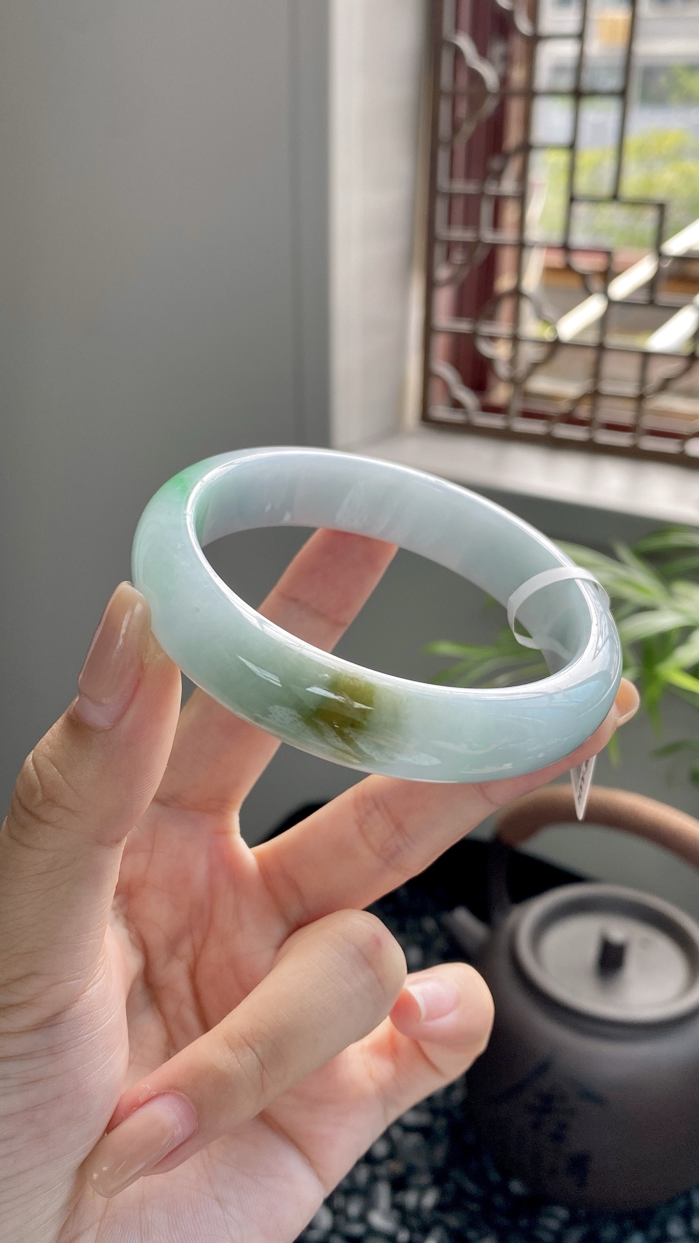 飘绿黄翡正圈成品 HYY-9834 ⭕️55*13*7.6