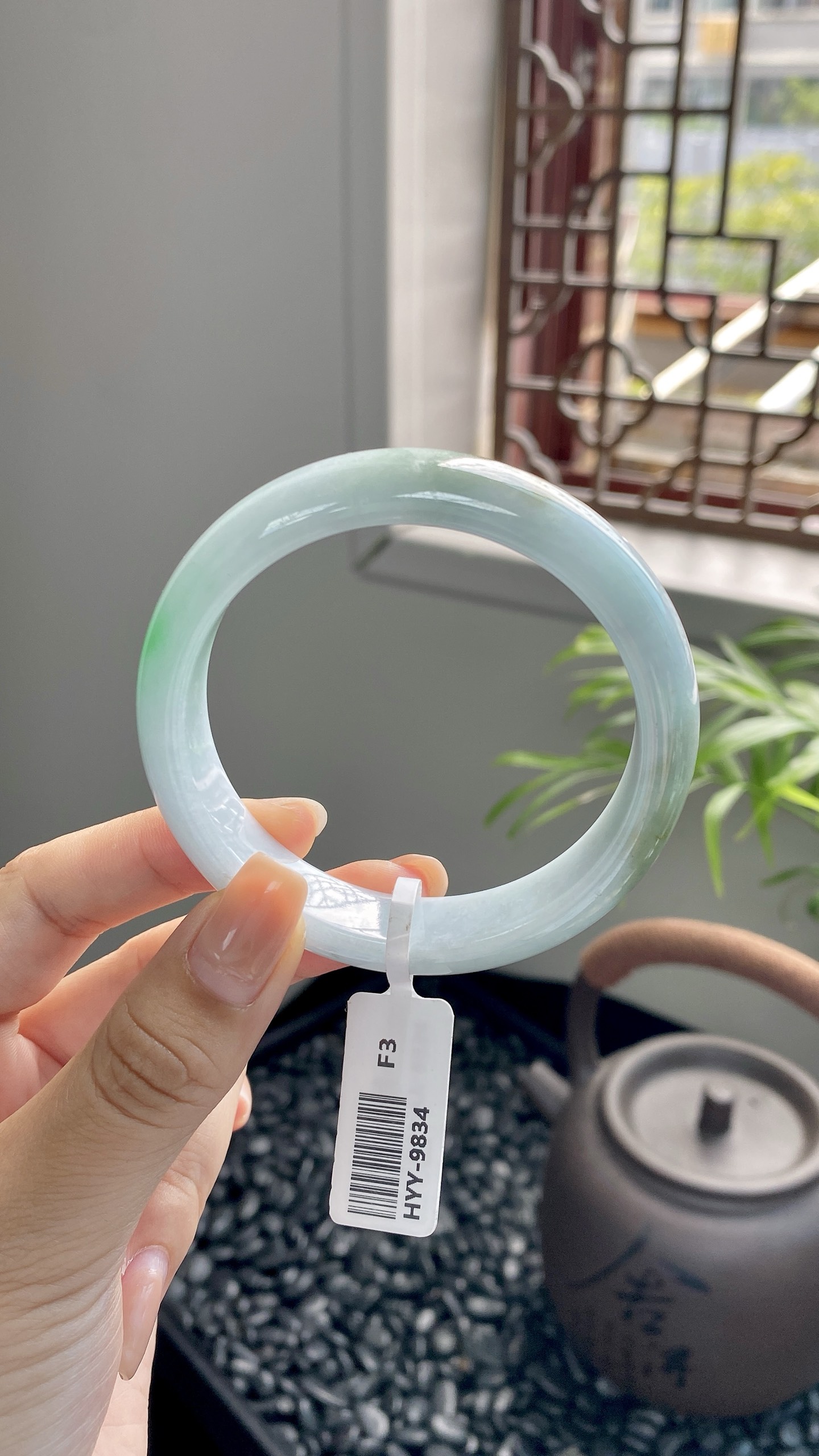 飘绿黄翡正圈成品 HYY-9834 ⭕️55*13*7.6