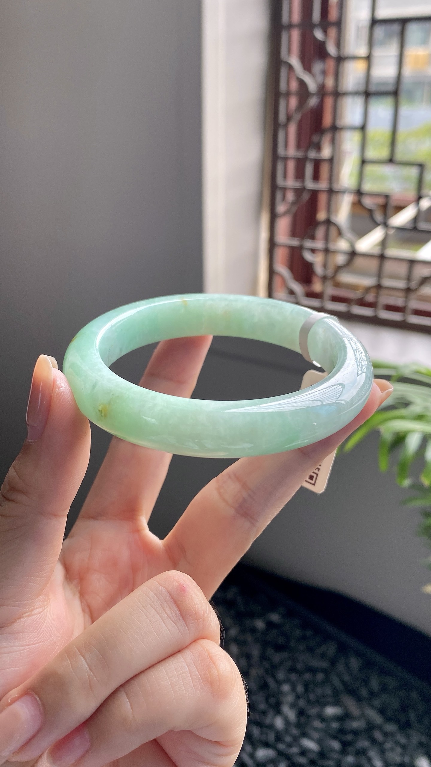 飘绿洒金正圈成品 HYY-8364 ⭕️53.9*11*8.2