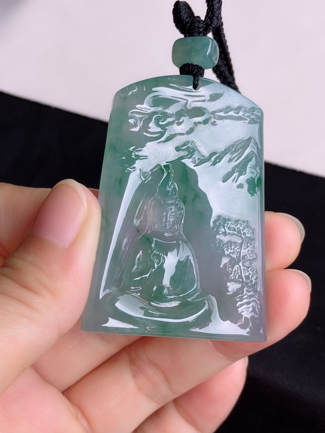 冰飘花观音，晶莹剔透，尺寸56.6/40/6/自然光实拍