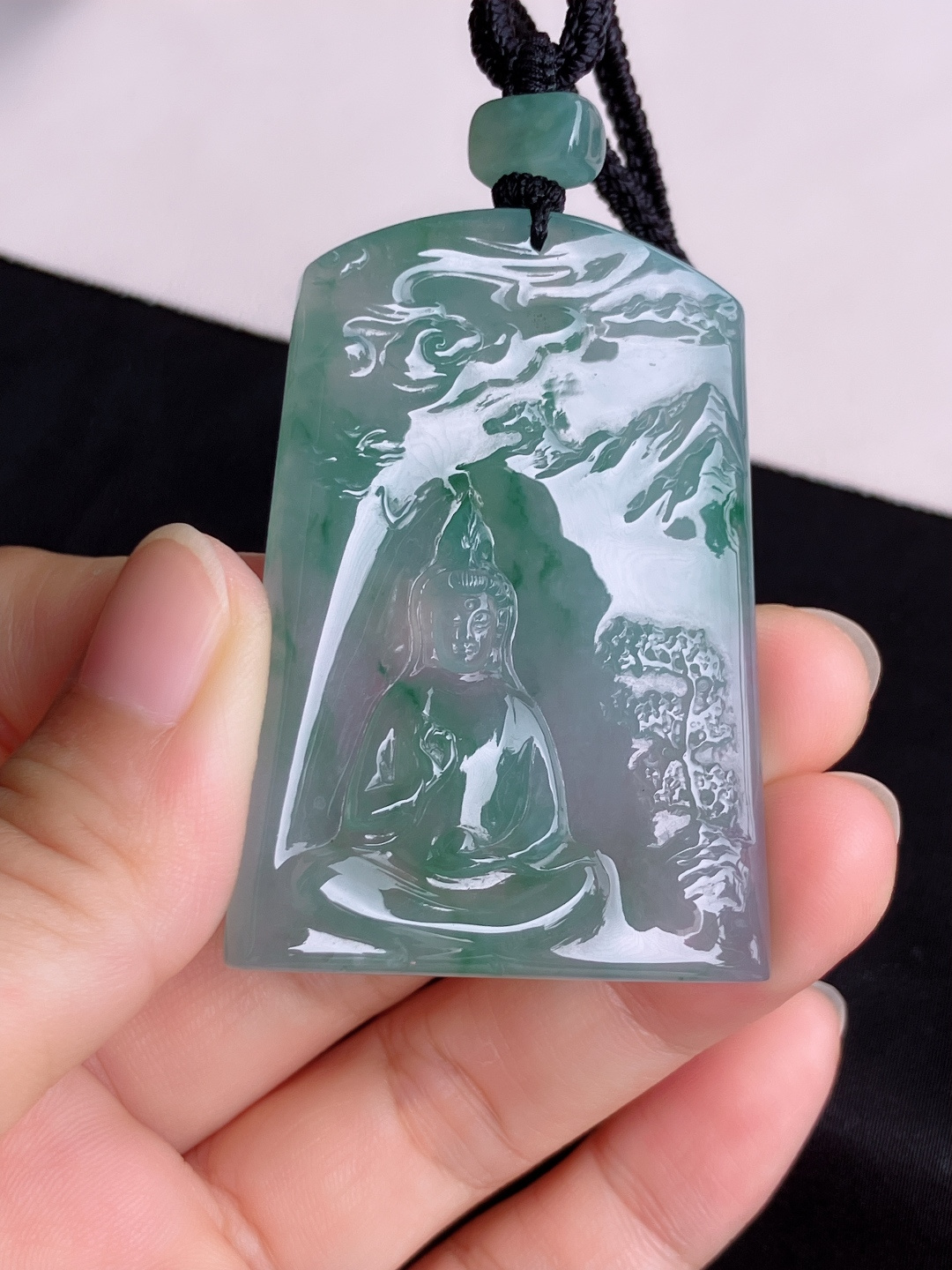 冰飘花观音，晶莹剔透，尺寸56.6/40/6/自然光实拍
