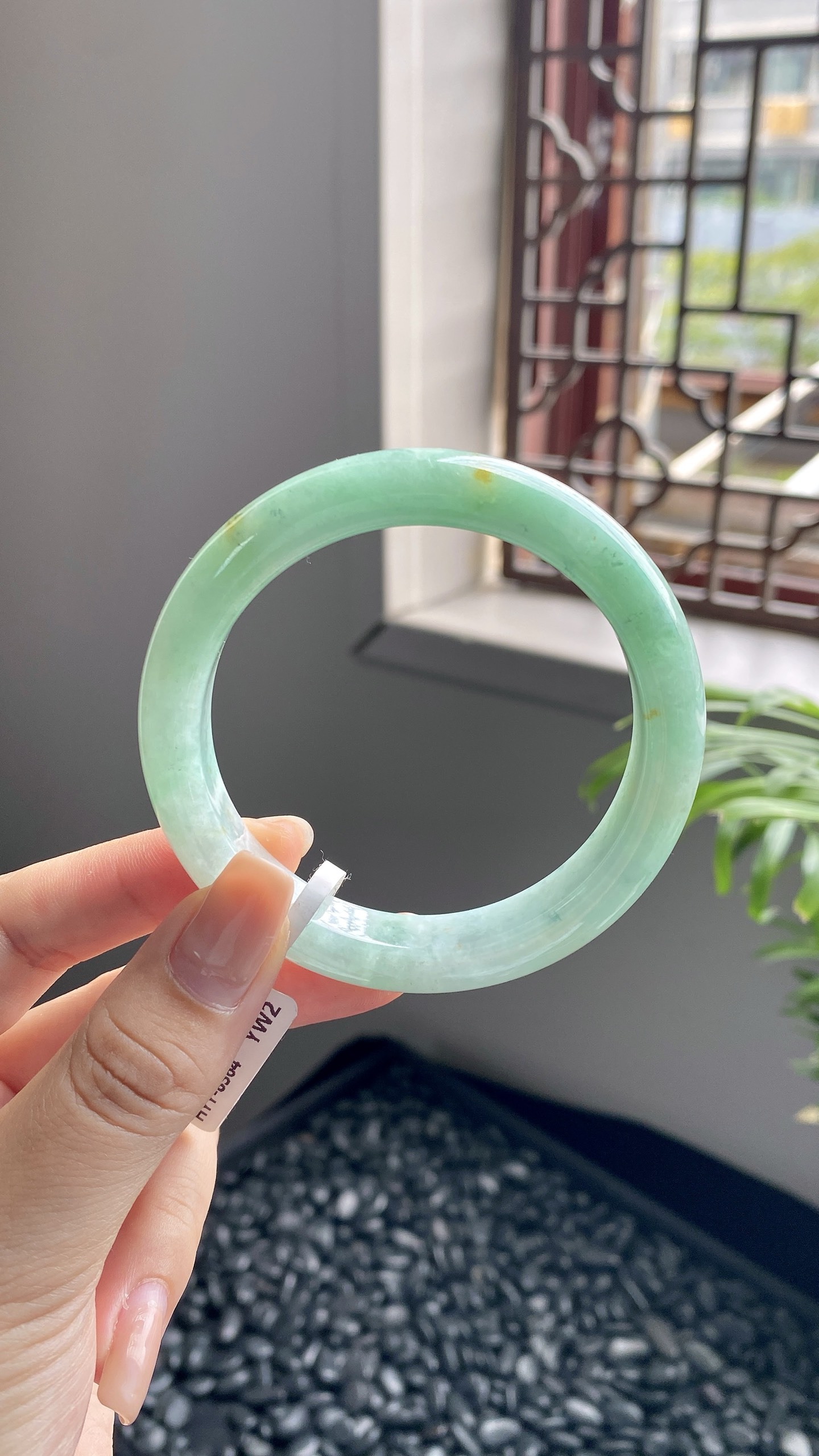 飘绿洒金正圈成品 HYY-8364 ⭕️53.9*11*8.2