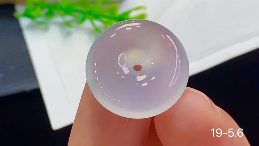 玻璃种平安扣，无裂，19-5.6