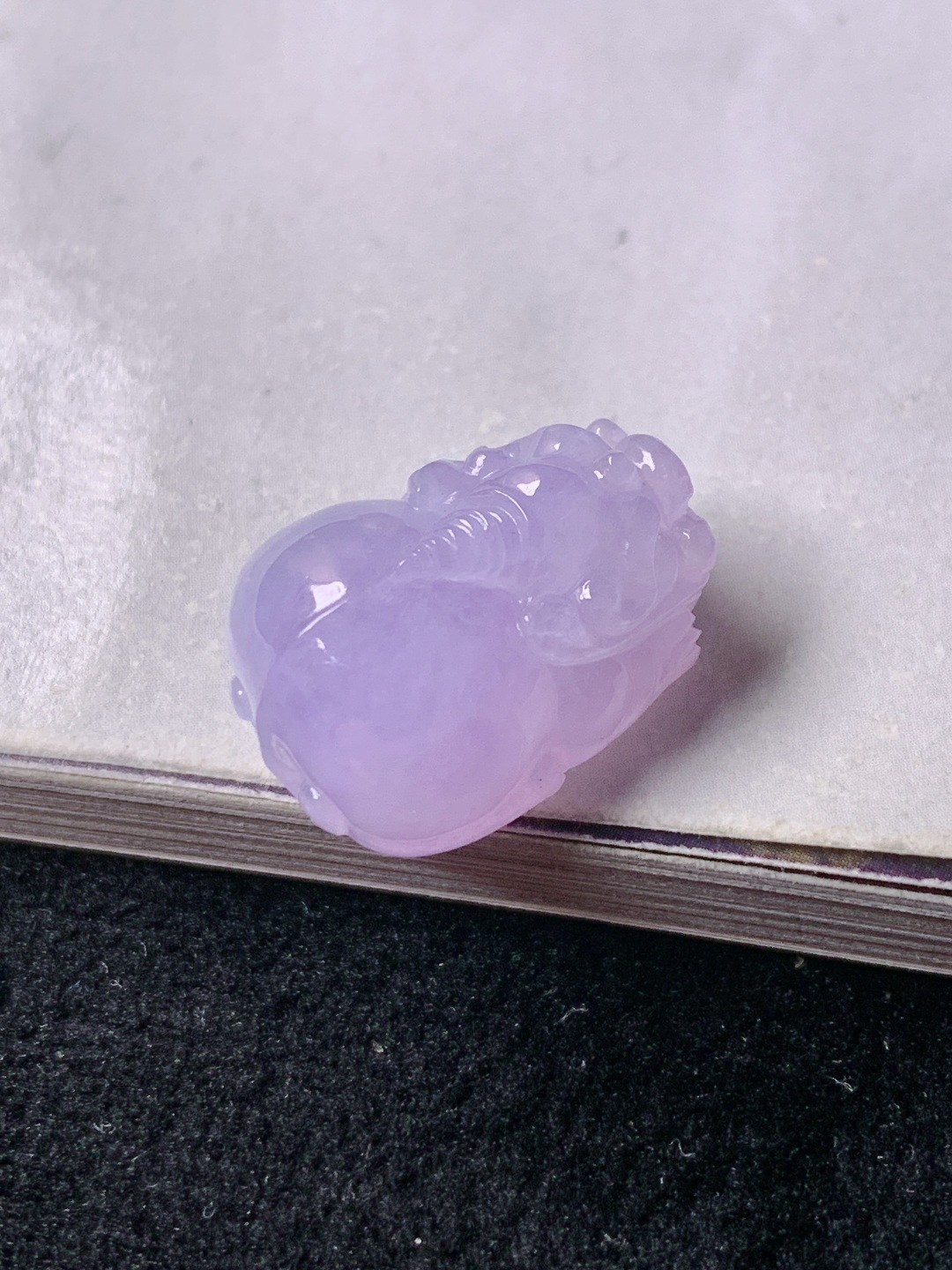 ️冰紫貔貅，色泽浓艳 0805尺寸19.5*14.4*10.1