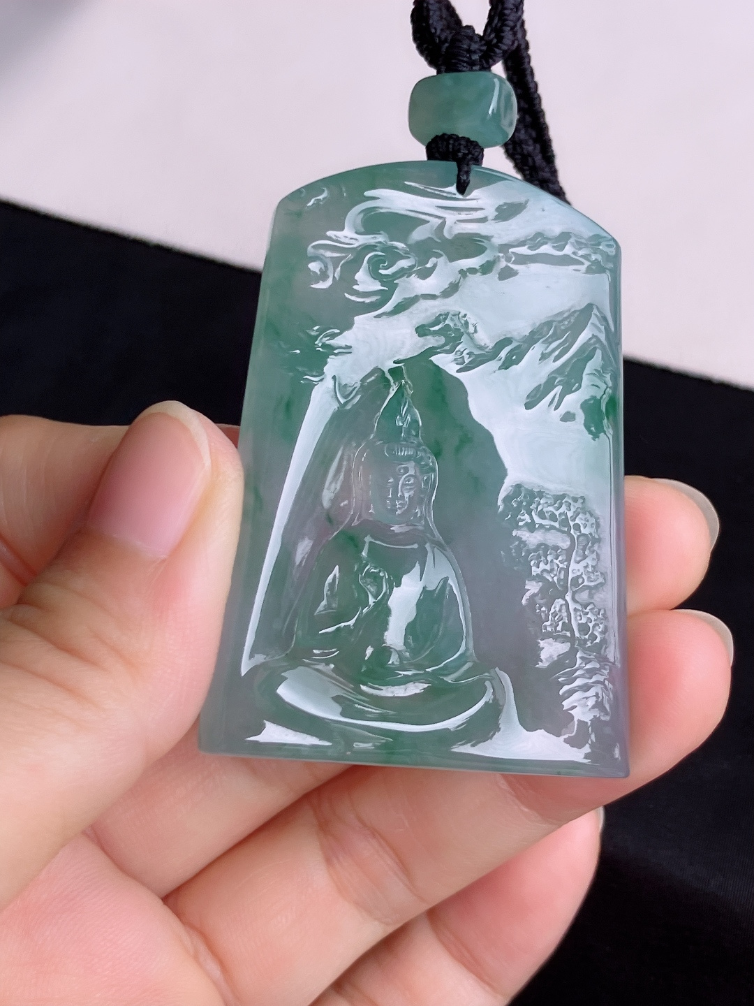 冰飘花观音，晶莹剔透，尺寸56.6/40/6/自然光实拍