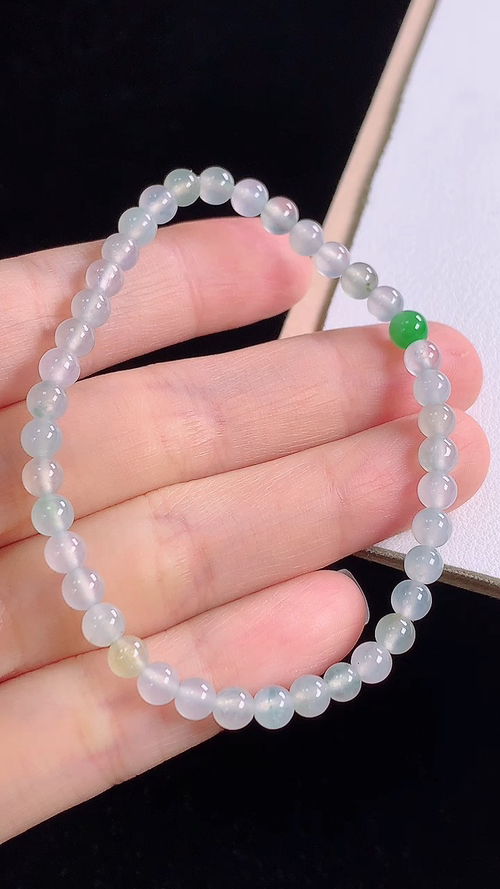 冰种手链，尺寸:4.7-4.7mm