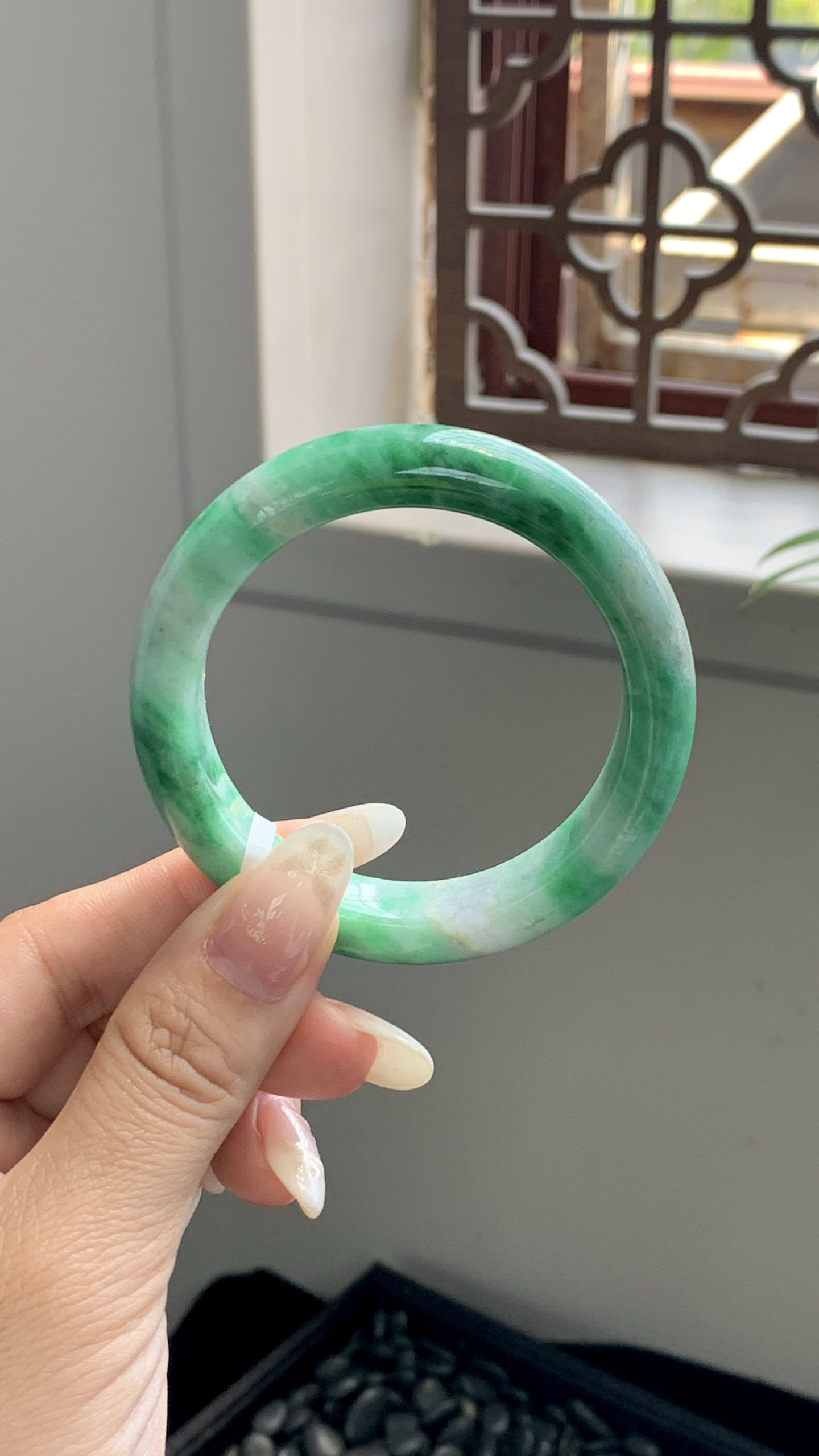 飘绿洒金正圈成品 HY-6102 ⭕️ 50*12.3*8.5