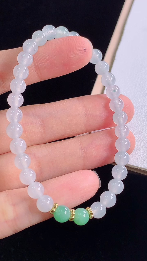 冰种手链，尺寸5.7-5.7mm
