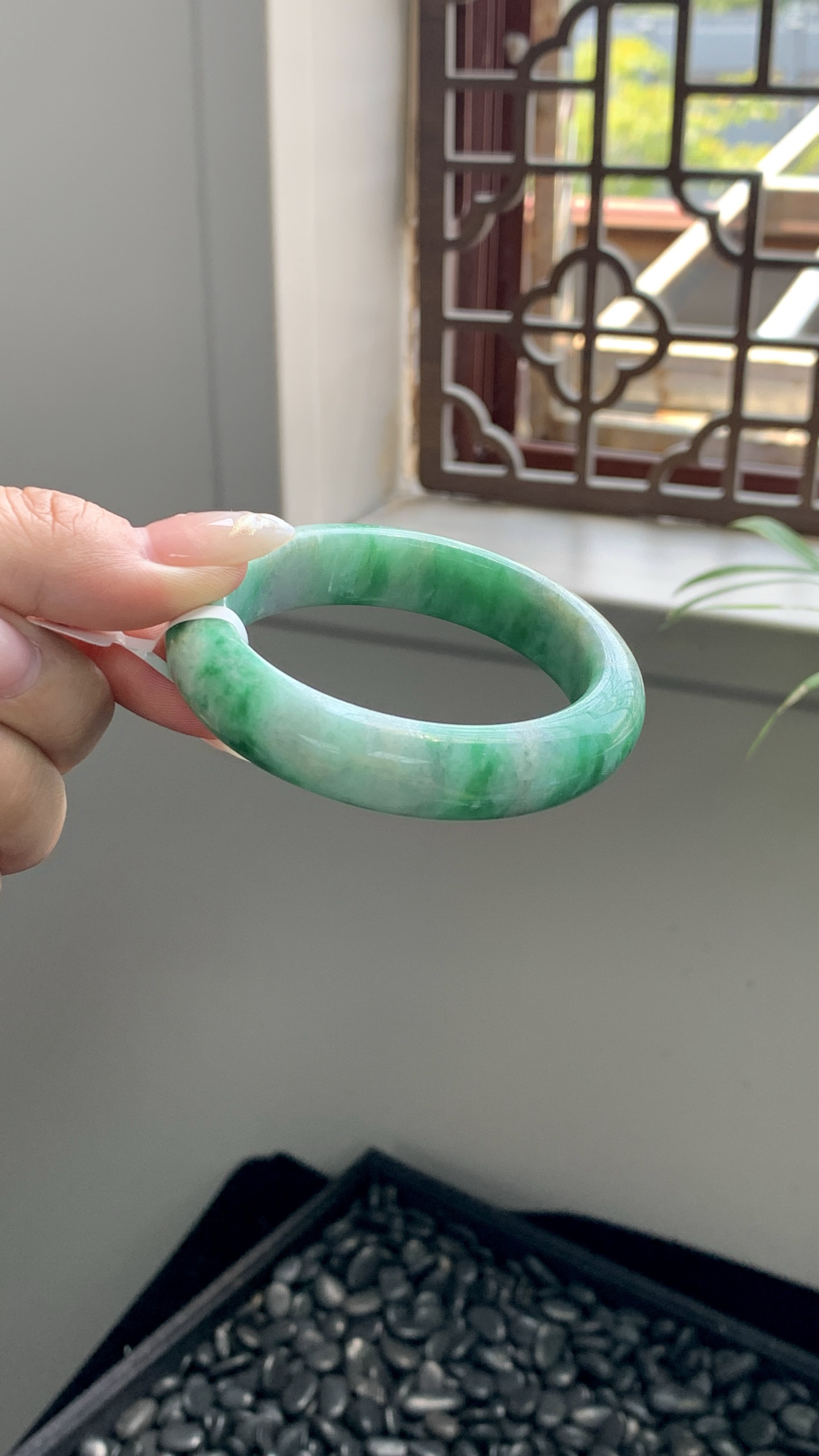 飘绿洒金正圈成品 HY-6102 ⭕️ 50*12.3*8.5