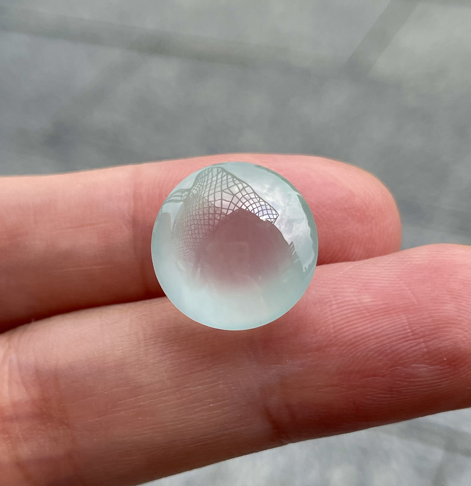 【冰种蛋裸石】质地非常细腻干净，冰润十足，种老冰透，收藏品质。